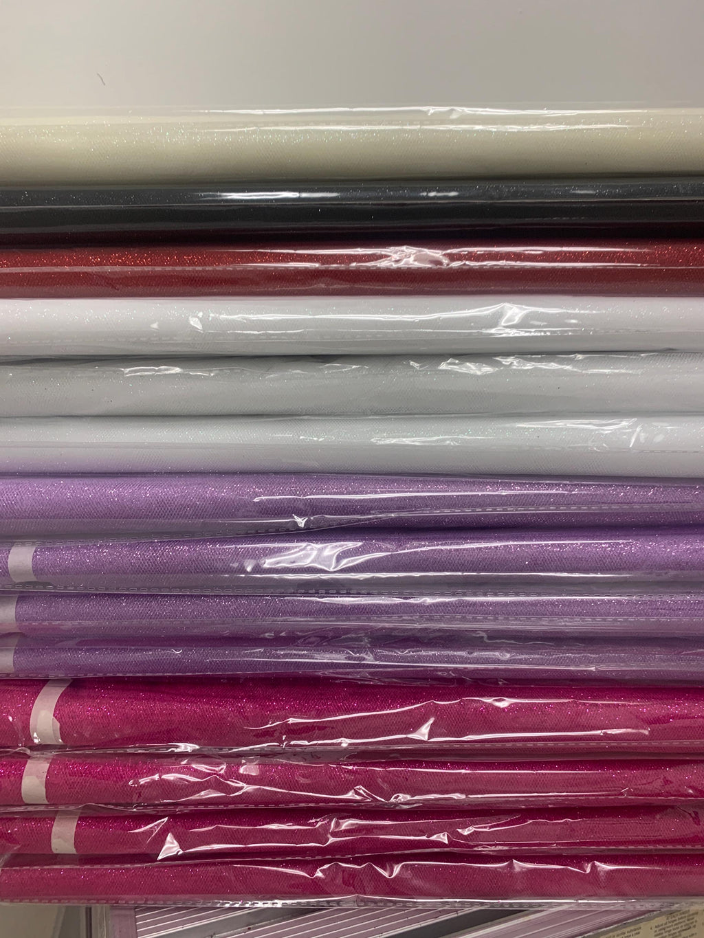 Glitter Tulle 54" double fold, 10 yards per pack. Known as gliter mesh fabric. gliter mesh fabric, illusion tulle fabric, gliter organza.
