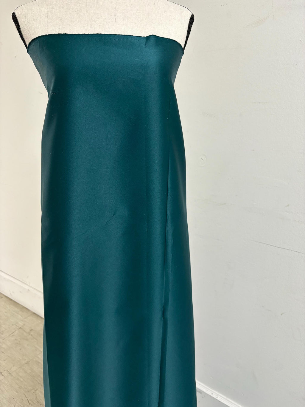 1 piece 2 yards Teal Bridal satin fabric, width 58", Polyester, Dull italian Bridal satin. craft. free sample for true color