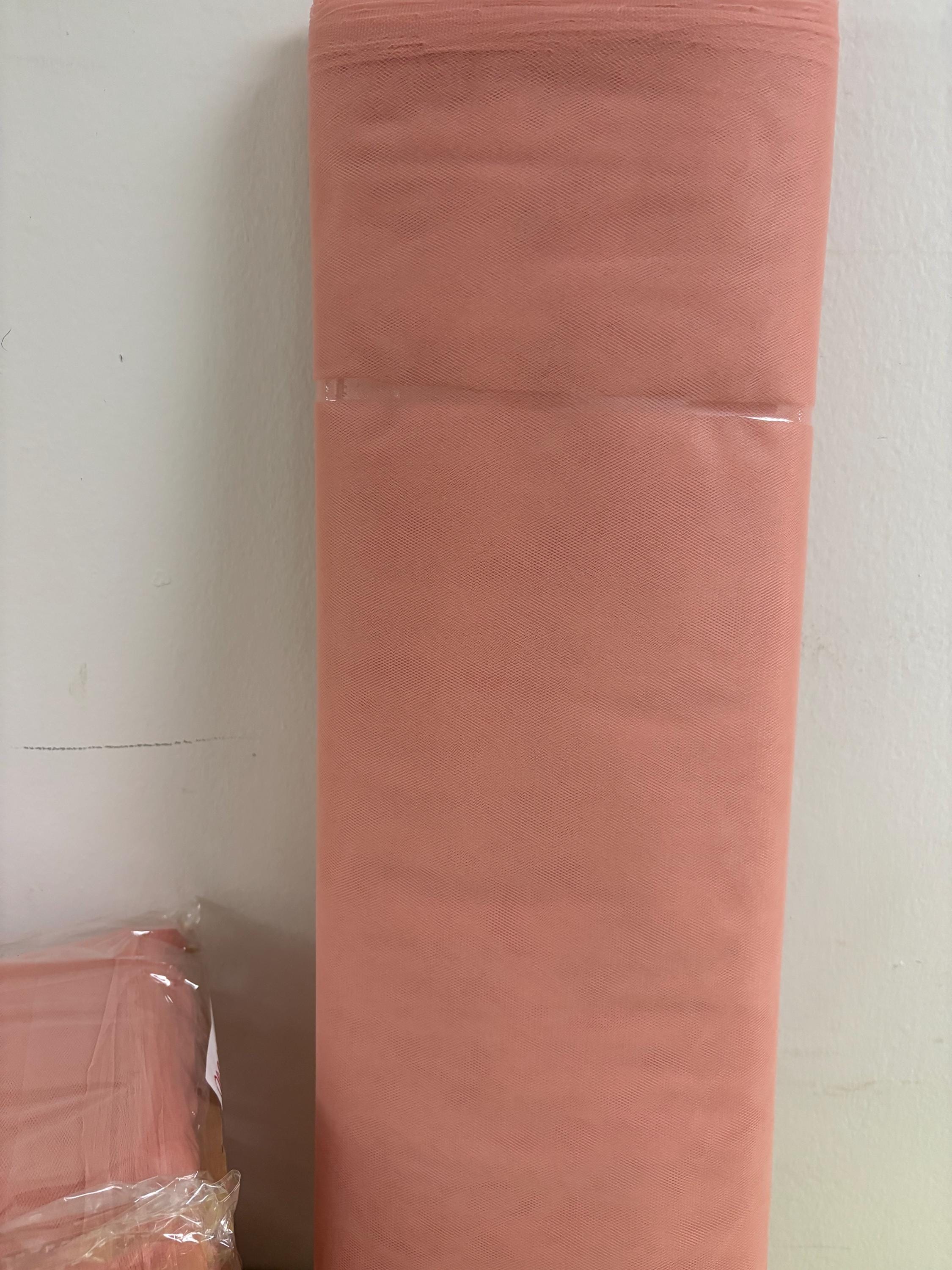 Color Blush 20 Tulle 1 bolt 40 yards width 54", double fold, . Tela de tul. use for party decoration. craft fabric. wedding vale and tutu