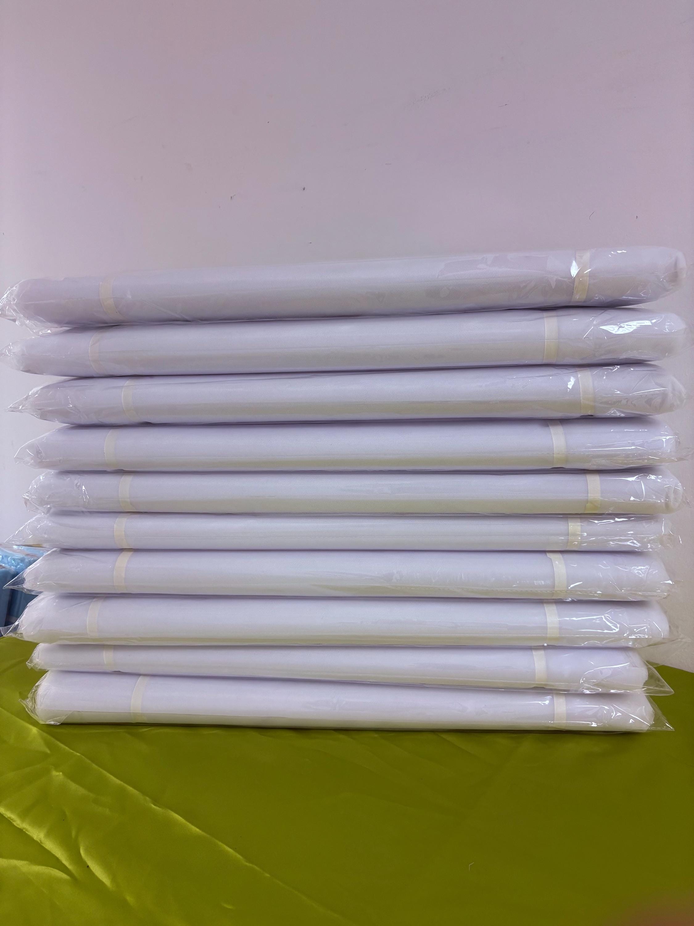 Illusion Tulle Fabric - White 01 - 54" Width - 40 Yards bolt