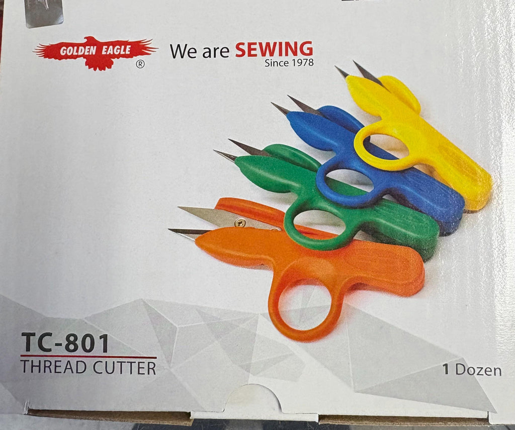 Thread cutter scissor a box of 12 yellow color.