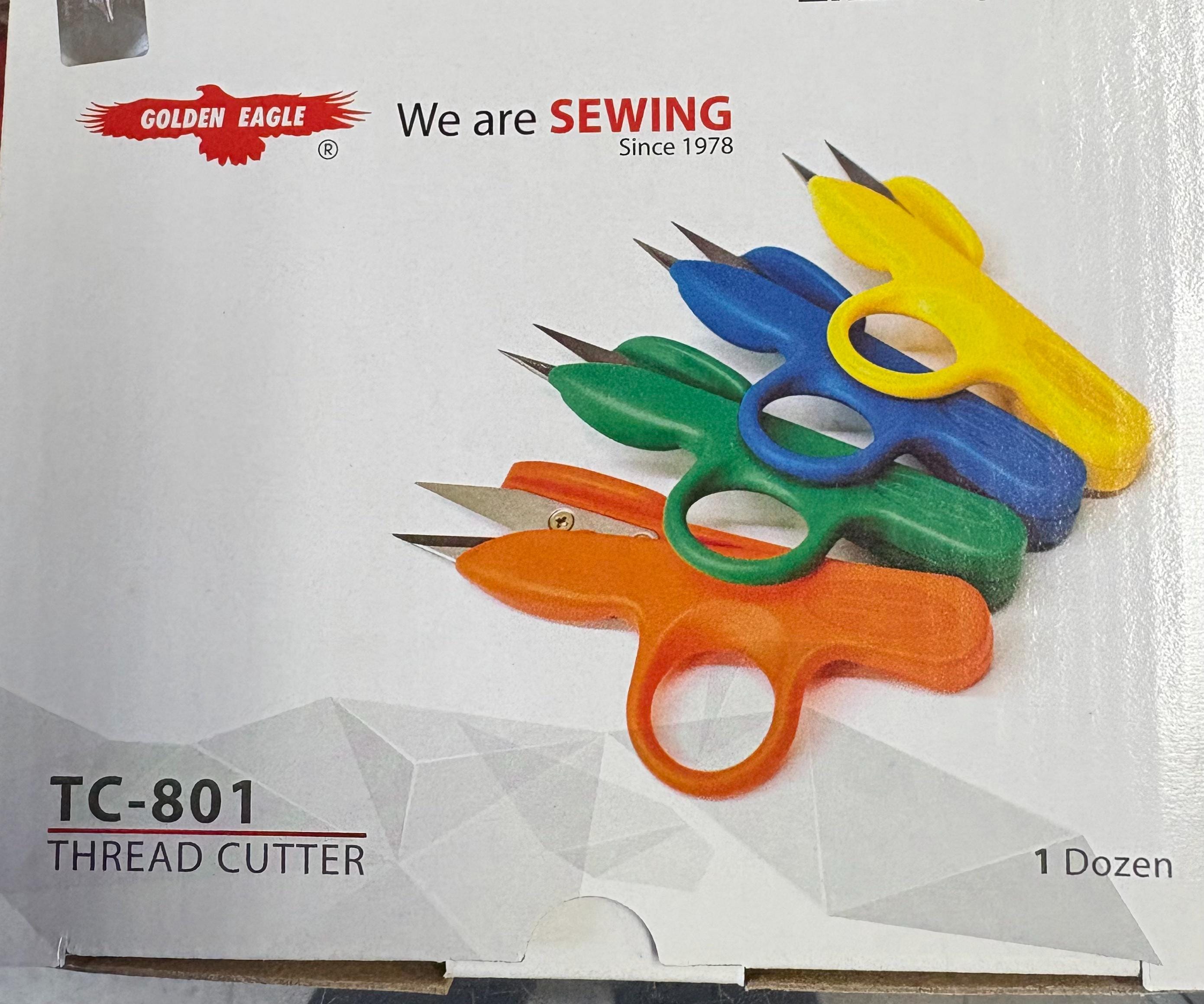 Thread cutter scissor a box of 12 yellow color.