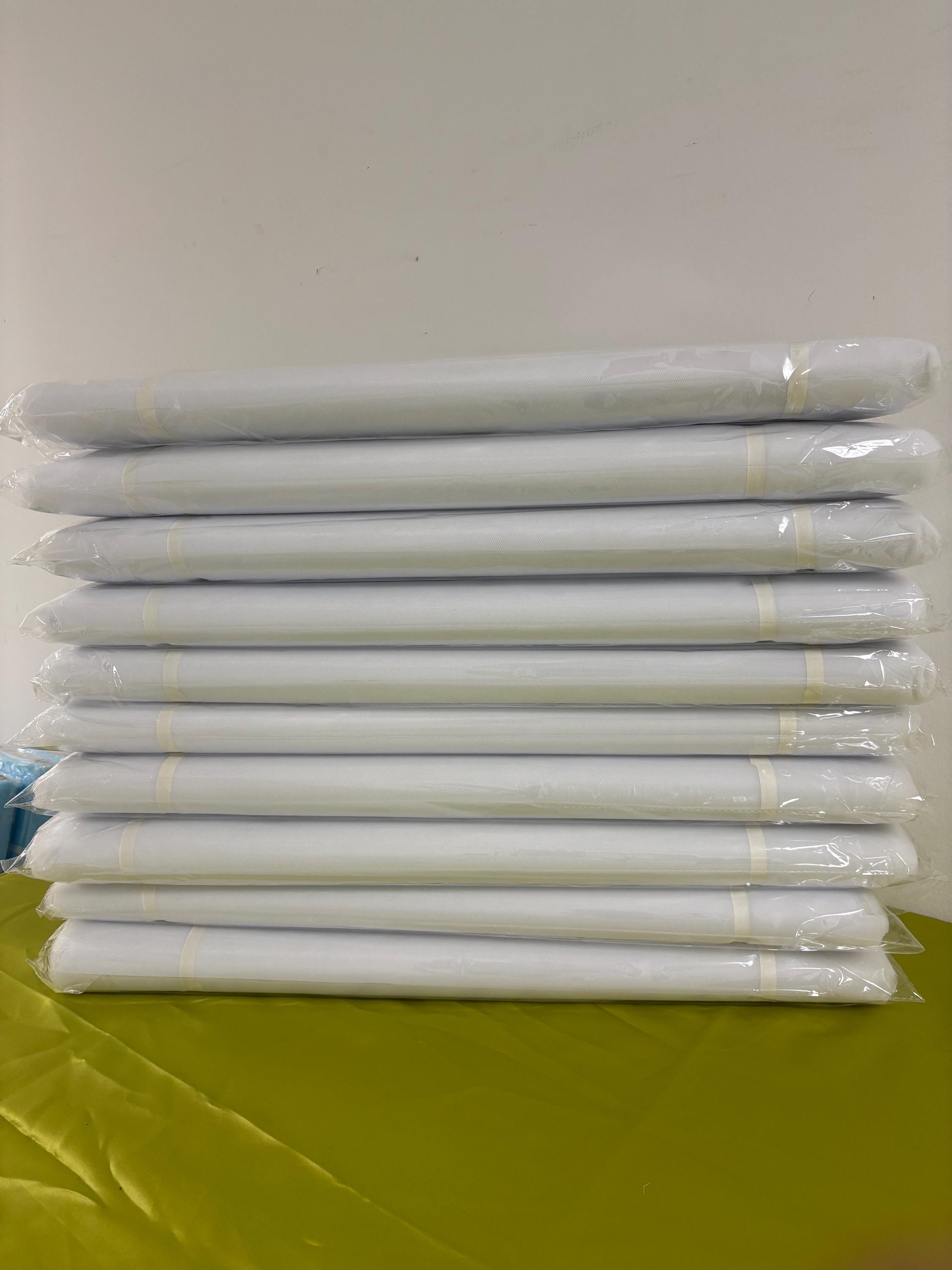 Illusion Tulle Fabric - White 01 - 54" Width - 40 Yards bolt