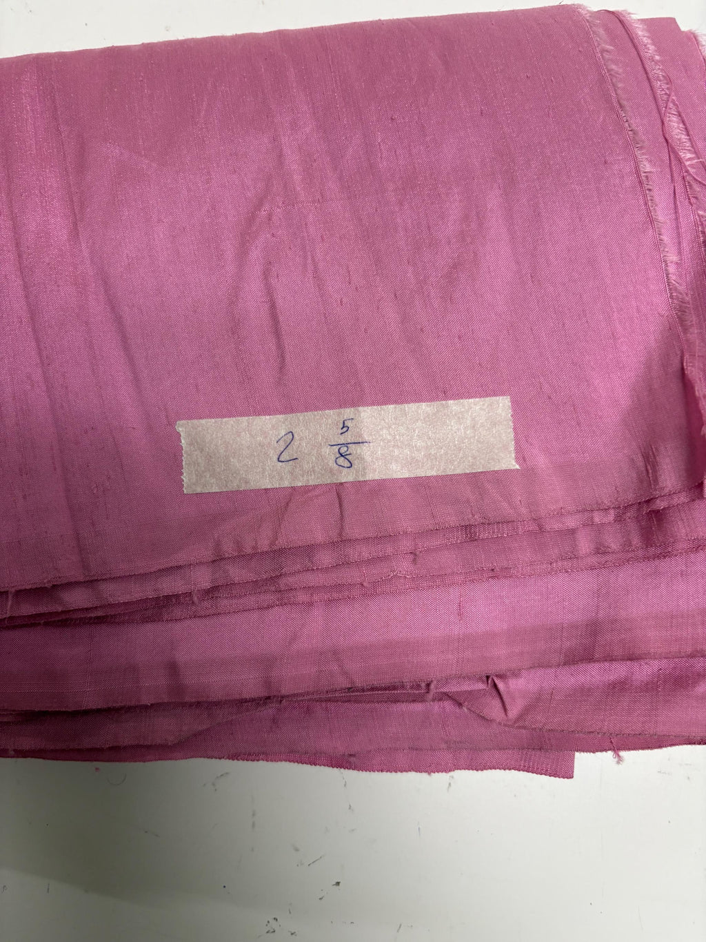 100% silk Dupioni Taffeta width 54" color Dusty Rose . Machine made, fabric has slubbed. more information in description. item # 2