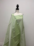 Lt. sage Taffeta fabric . Two tone fabric width 58" polyester fabric made two color green and white. item # 115
