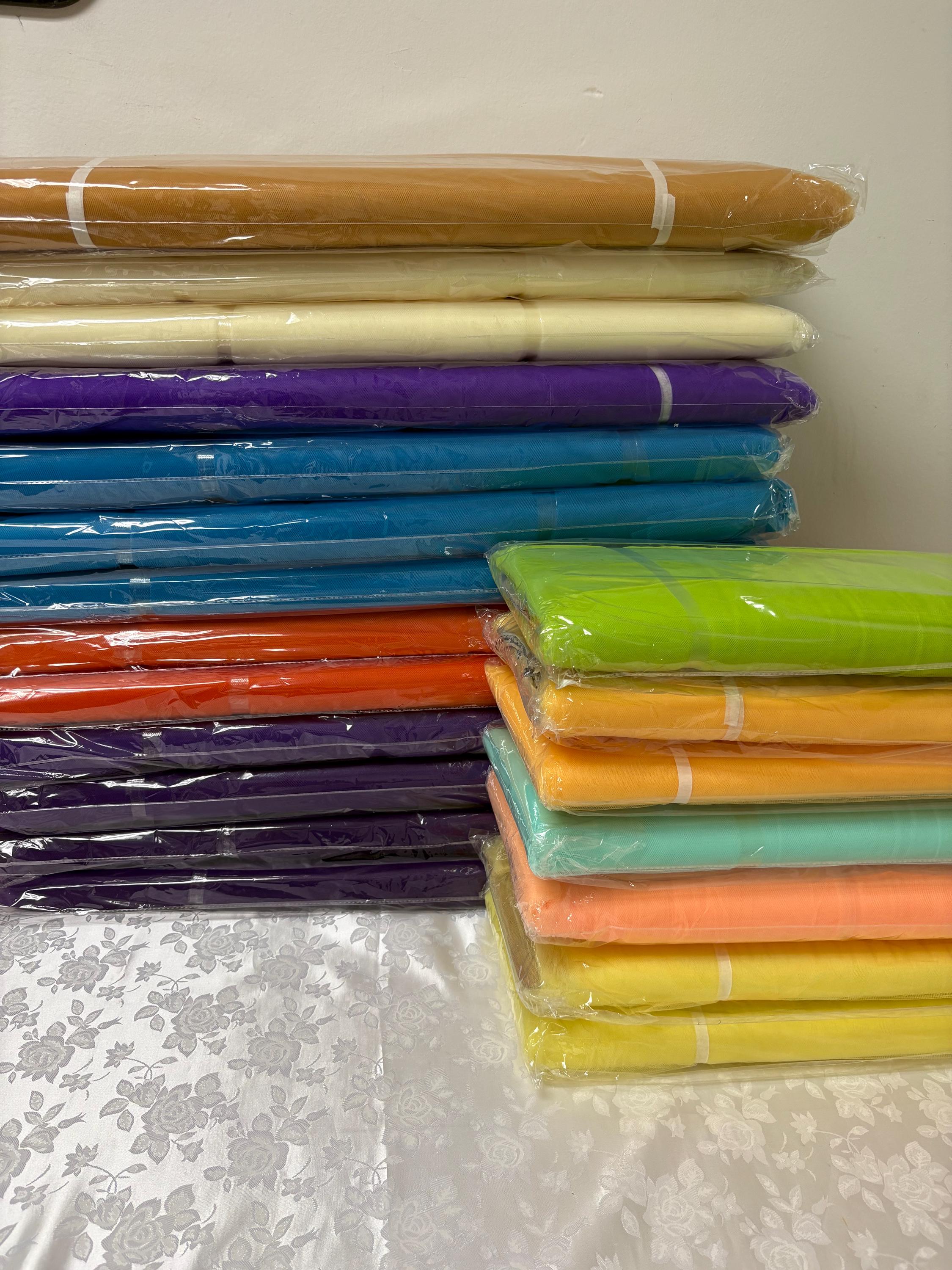 SALE tulle 54" double fold 40 yards bolt.