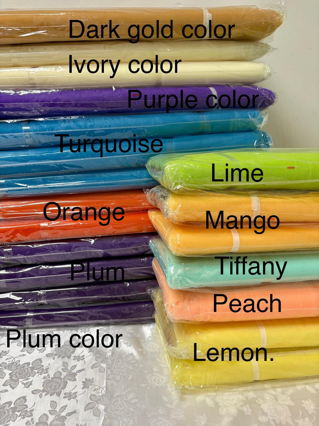 Tulle Fabric - Variety of colors - 54" Width - 40 yards bolt