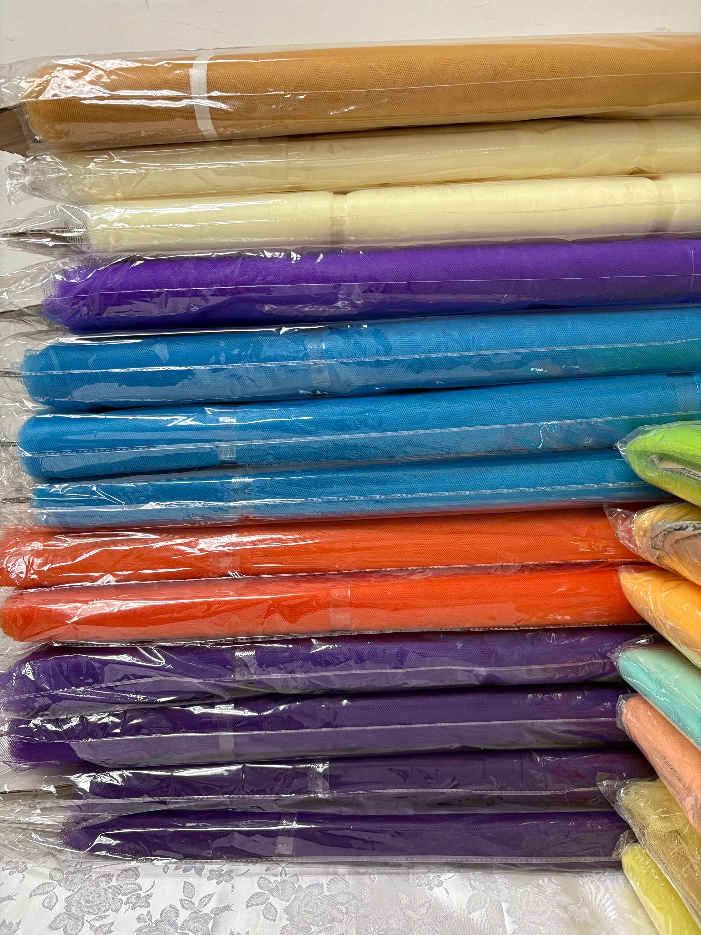 SALE tulle 54" double fold 40 yards bolt.