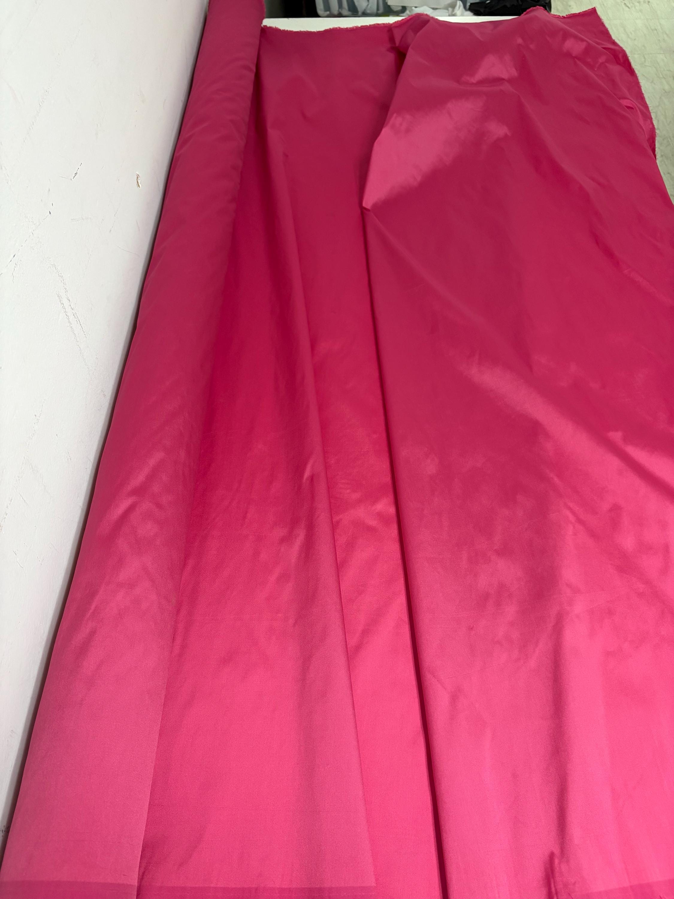 A 2 yards cut Fuchsia Taffeta fabric . width 58" polyester, great for party dress. FREE sample. cut by 2 yards increment continuous.