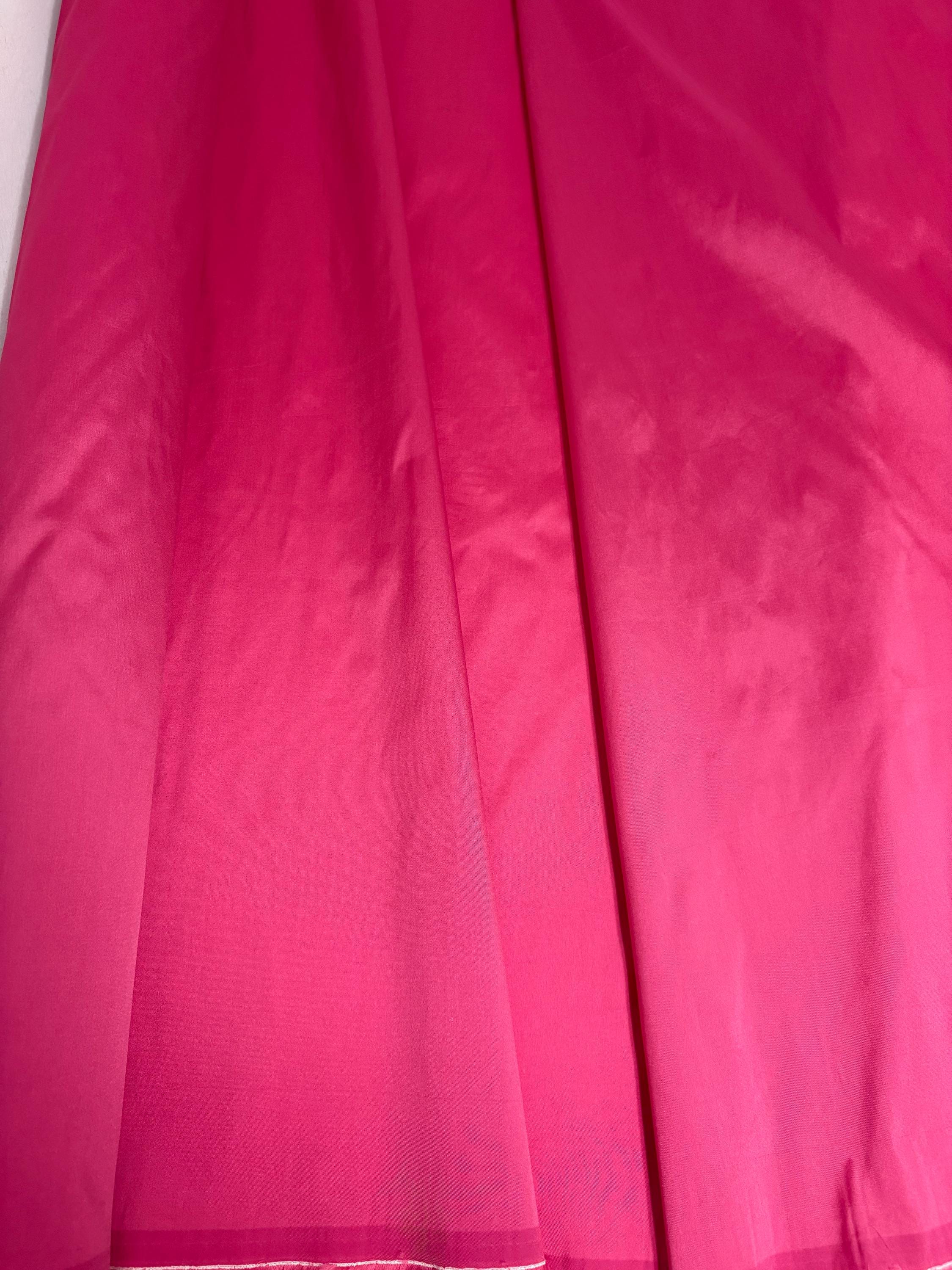 A 2 yards cut Fuchsia Taffeta fabric . width 58" polyester, great for party dress. FREE sample. cut by 2 yards increment continuous.