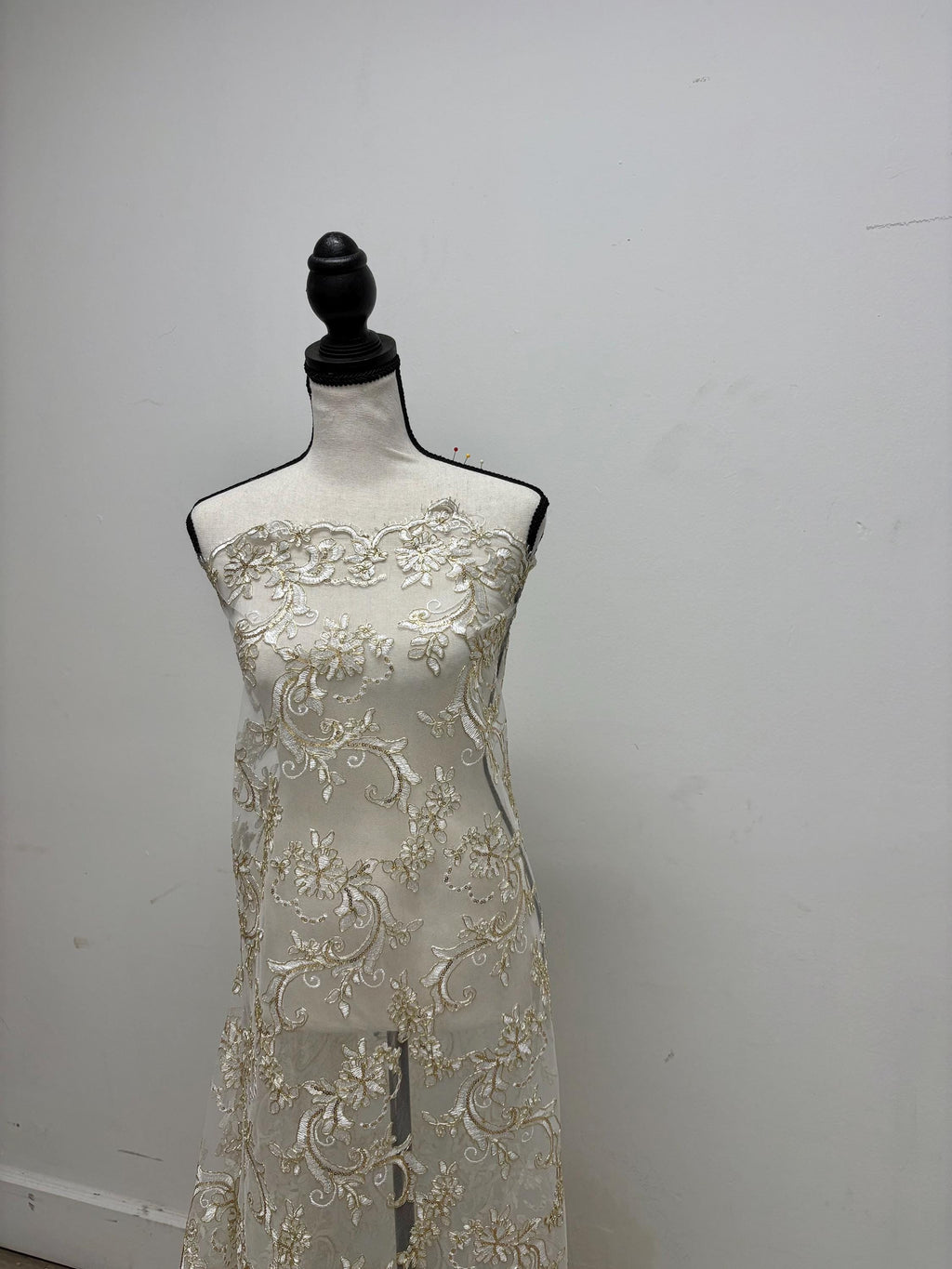 Bridal Lace Fabric- Ivory - 49" Width - YX846 N