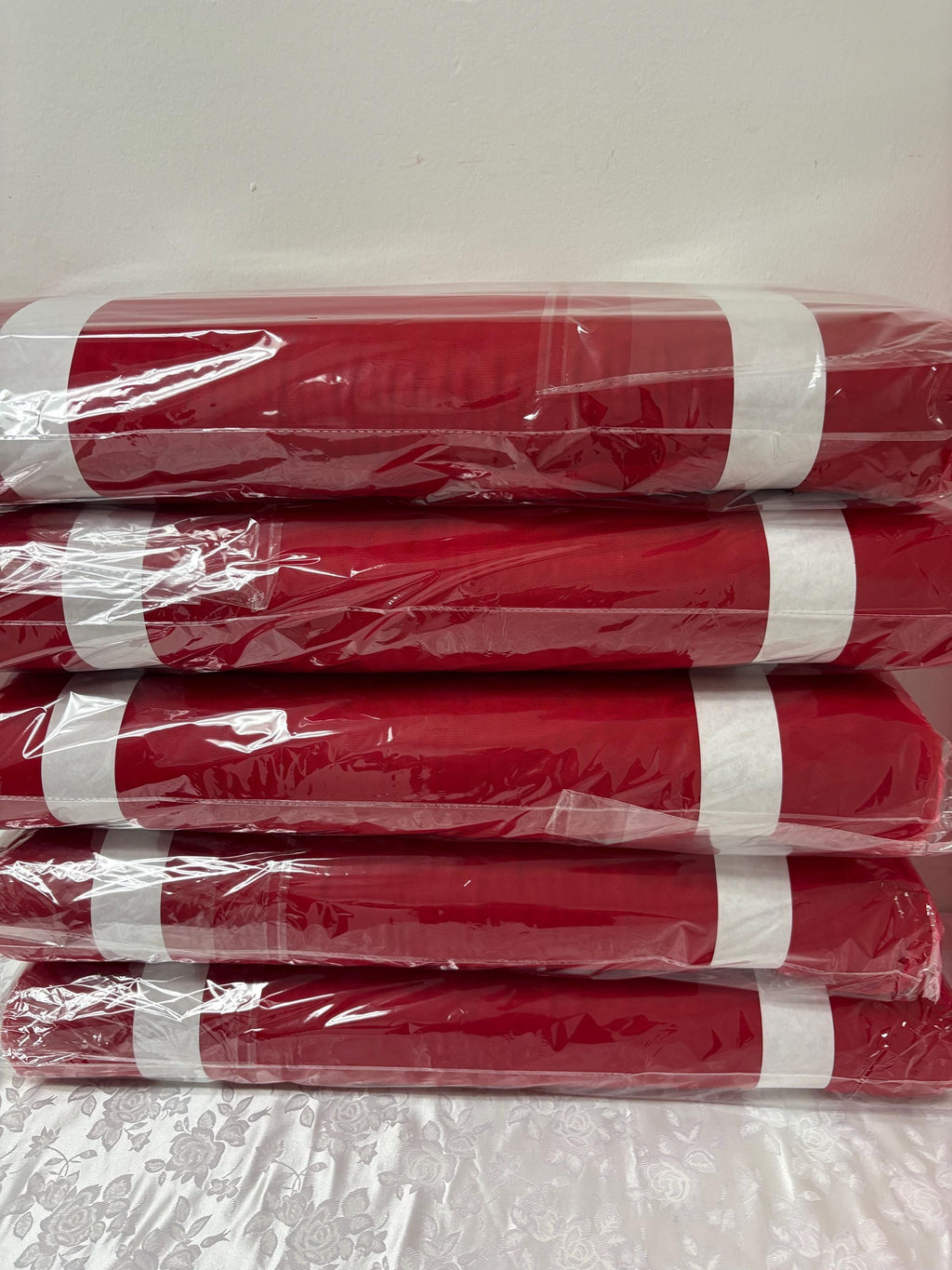50 yards Illusion tulle fabric .width:108 inches 4 fold bolt. 100% polyester, common uses in bridal line, tutu's. Tela de tul 108”.