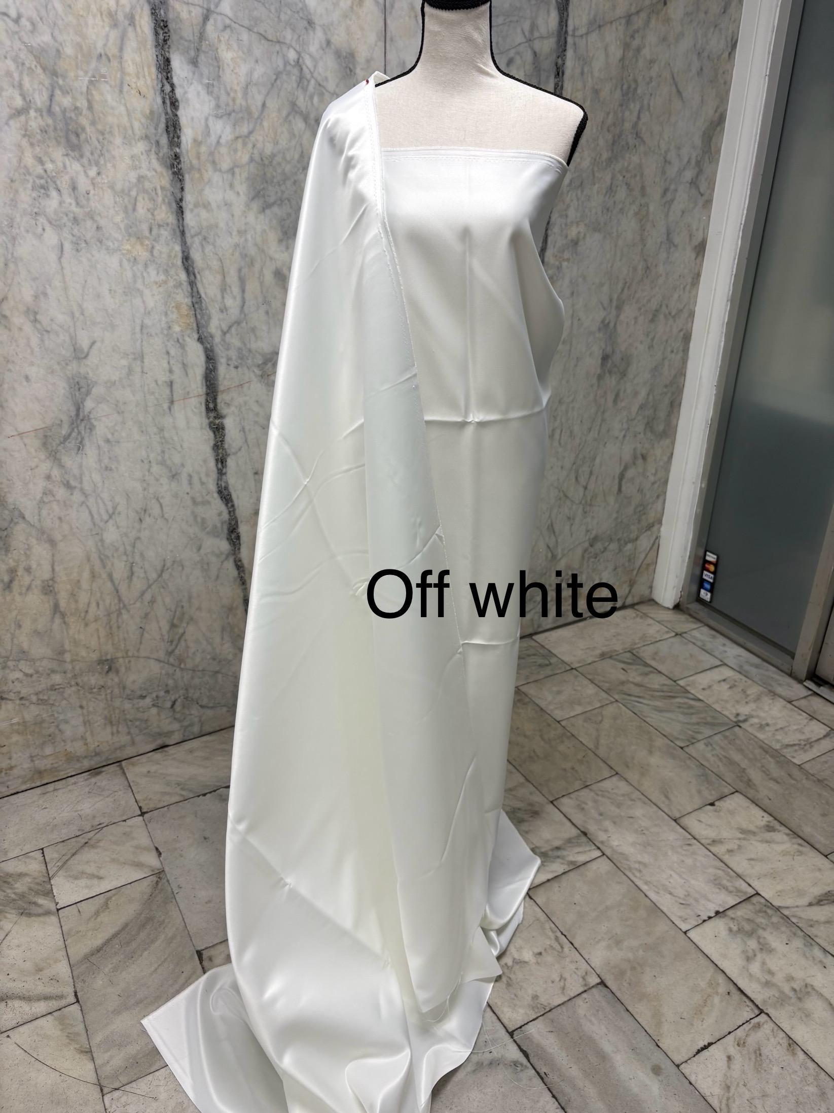 Dull Bridal satin Width 58/60" Polyester.