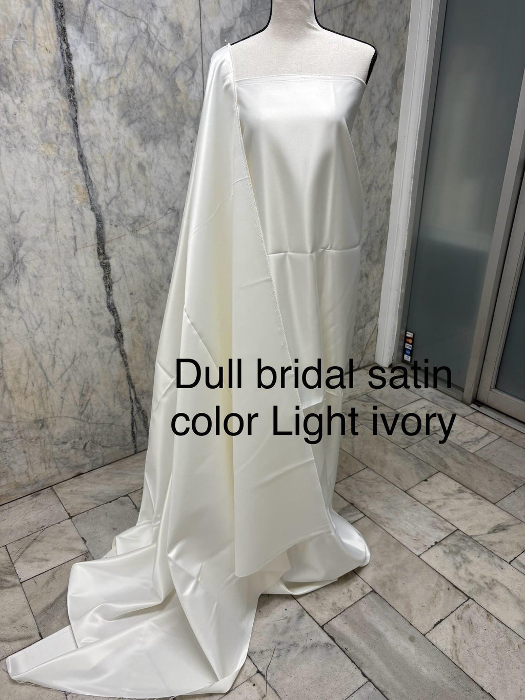 Dull Bridal satin Width 58/60" Polyester.