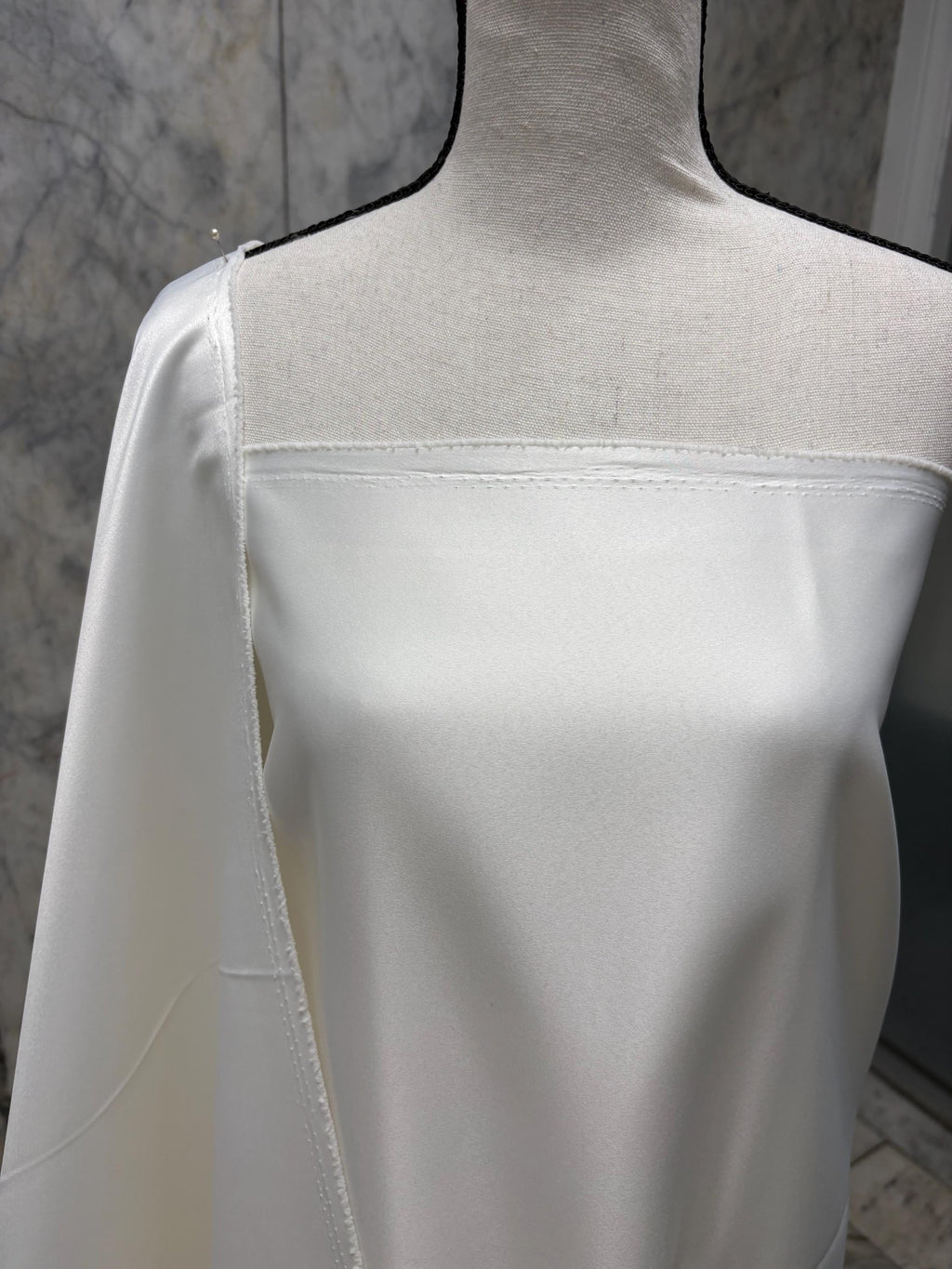 Dull Bridal satin Width 58/60" Polyester.