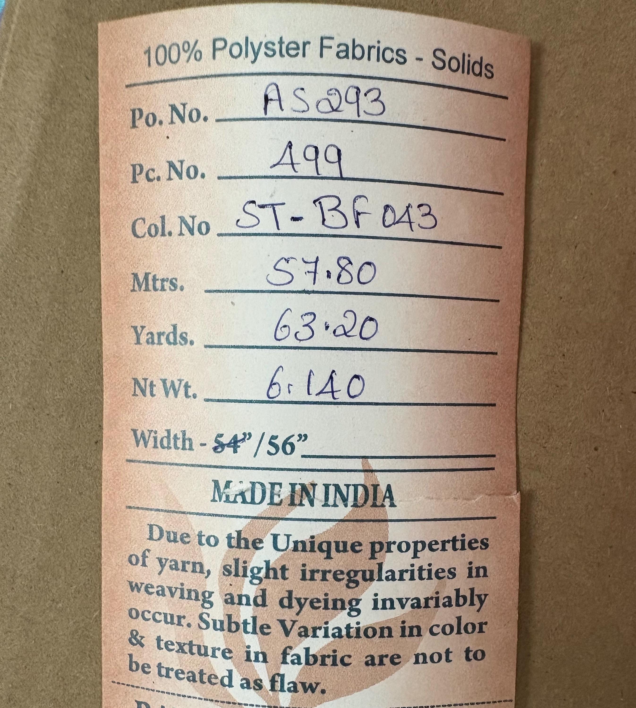 2-yard cut of rust taffeta fabric, 58" wide, polyester. Features a black undertone, perfect for party dresses and formal wear.