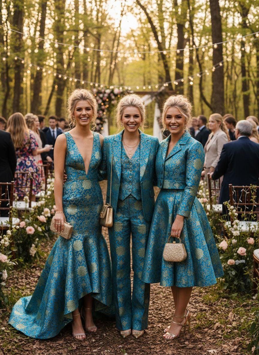 Satin Brocade fabric, 36” wide – also known as Asian satin or Oriental Chinese embroidered brocade.