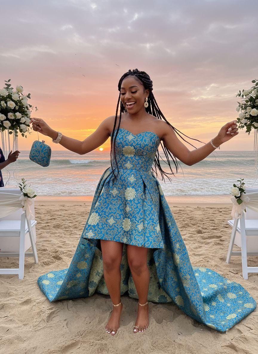 Teal brocade fabric, 36” wide – also known as Asian satin or Oriental Chinese embroidered brocade.