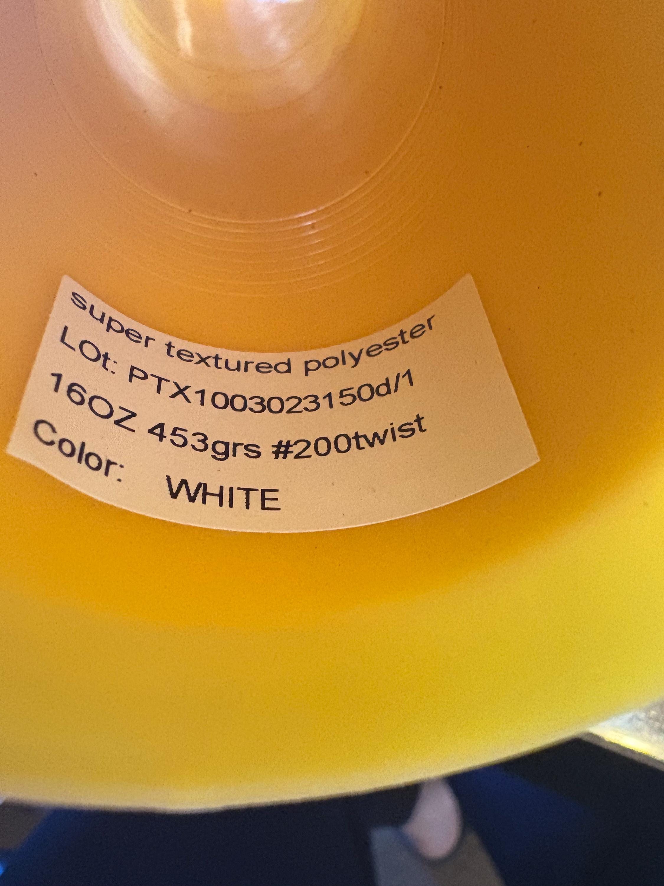 Sewing thread Size 200 Super Texture Polyester approx 18000 yards it's perfect for high-speed serging, overlock, and coverstitch machin