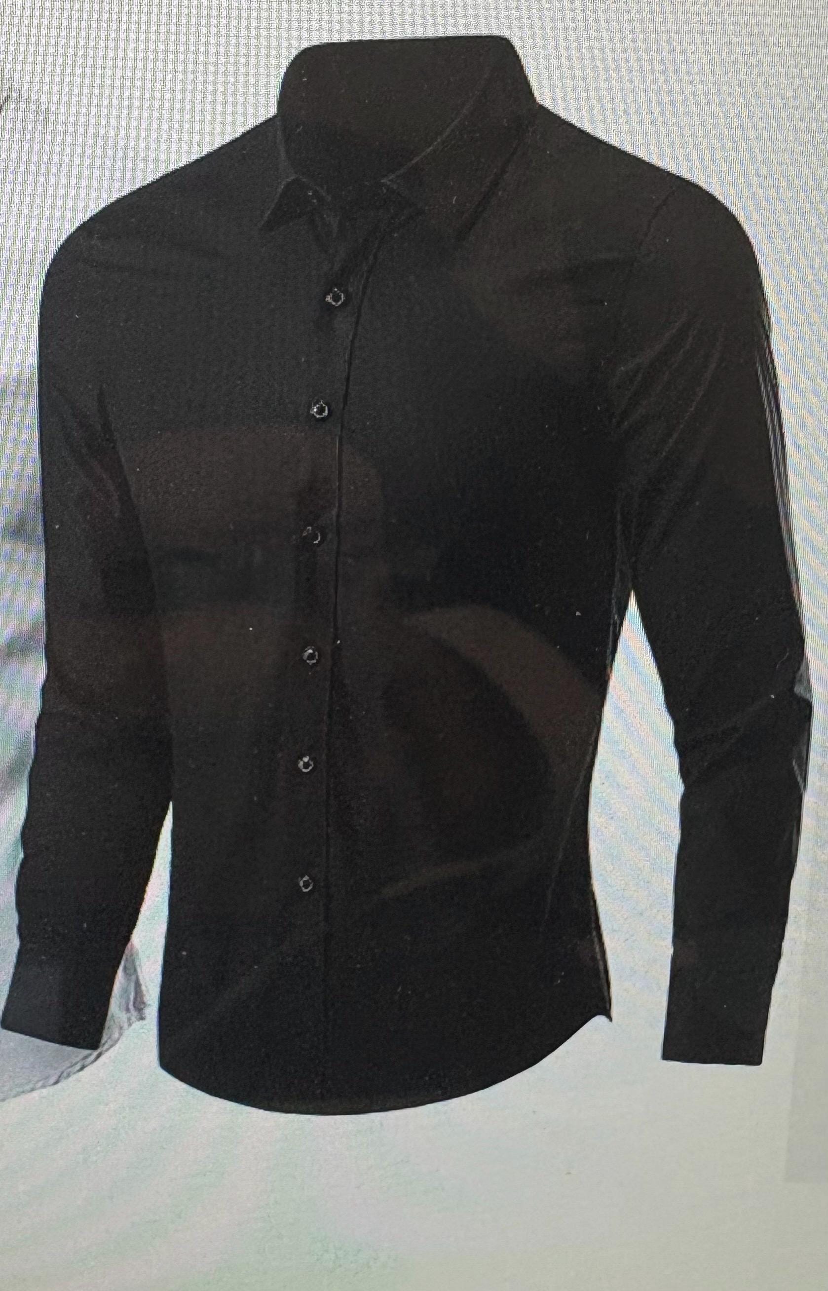 Black 100% cotton fabric, 58 inches wide great item for shirt and blouse. free sample.