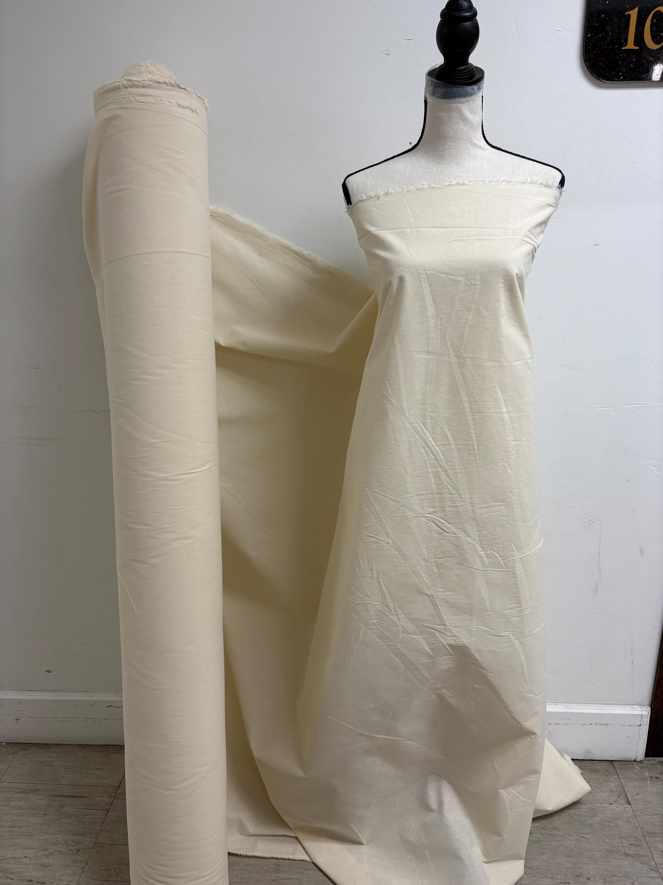 A 2 yards Muslin Fabric 100% cotton Greige fabric. sells by 2 yards increment continues. Free sample. shop with confidence