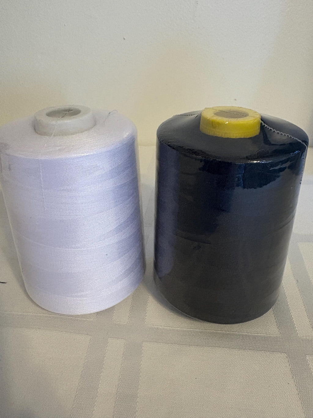 Sewing Thread size T24 100% spun polyester 10,000 yards a cone,230 gram net weight in black and white
