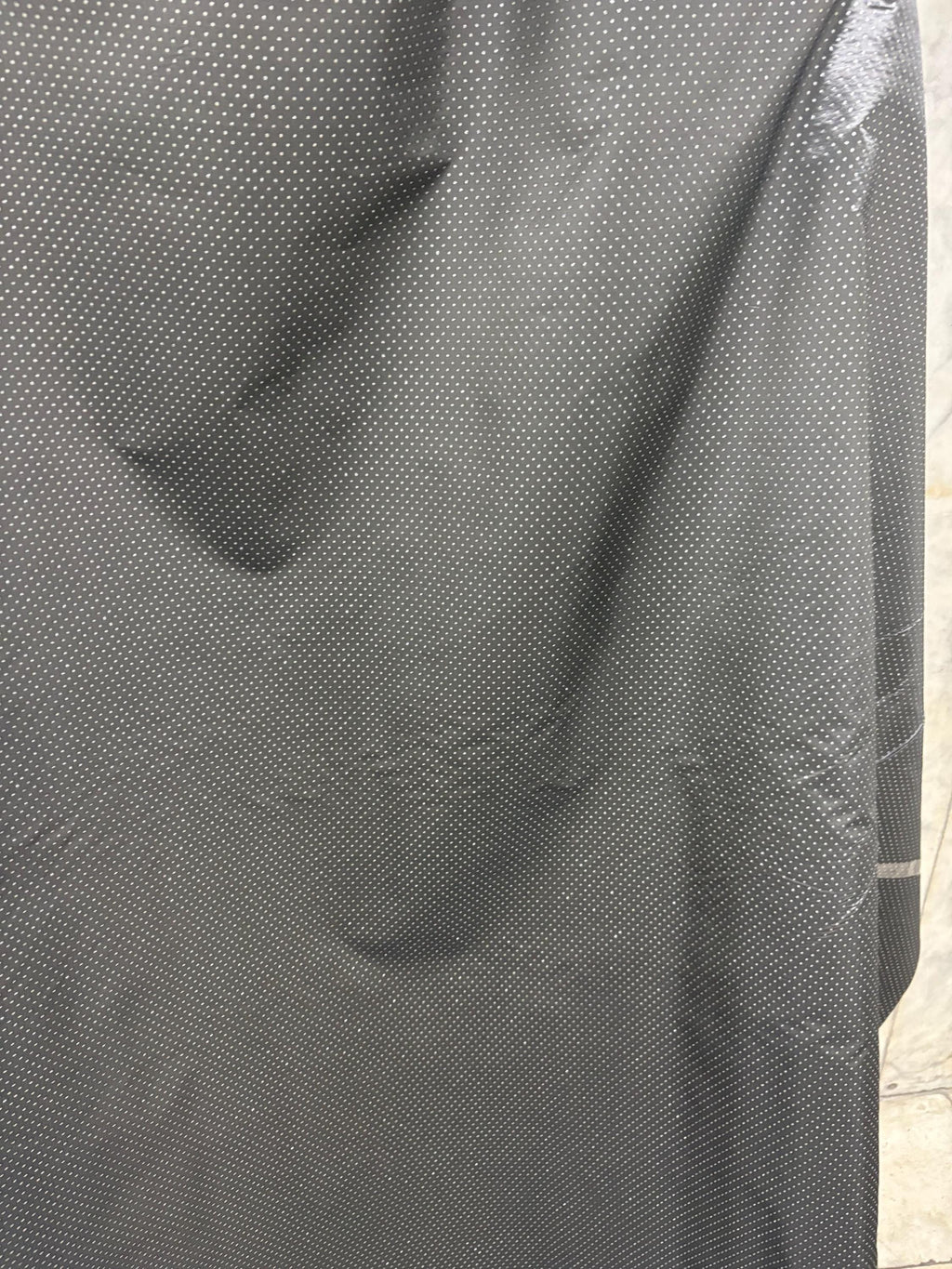 2 Yards Taffeta fabric - with embossed silver dots - 58" Width