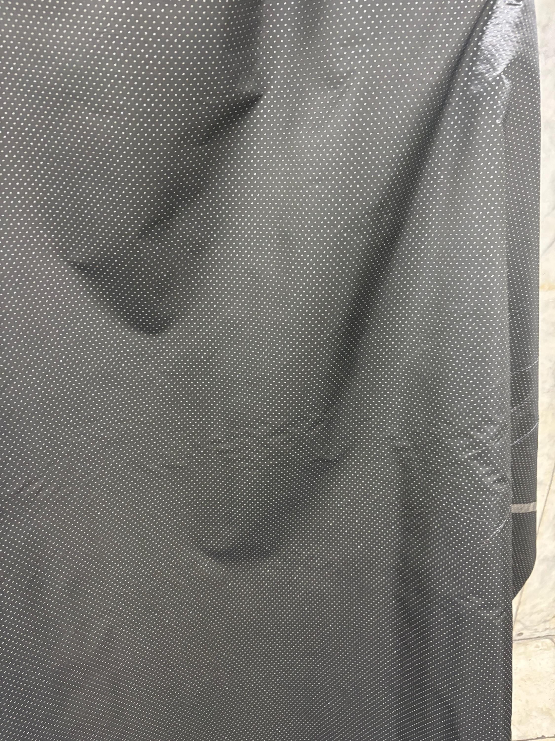 2 Yards Taffeta fabric - with embossed silver dots - 58" Width