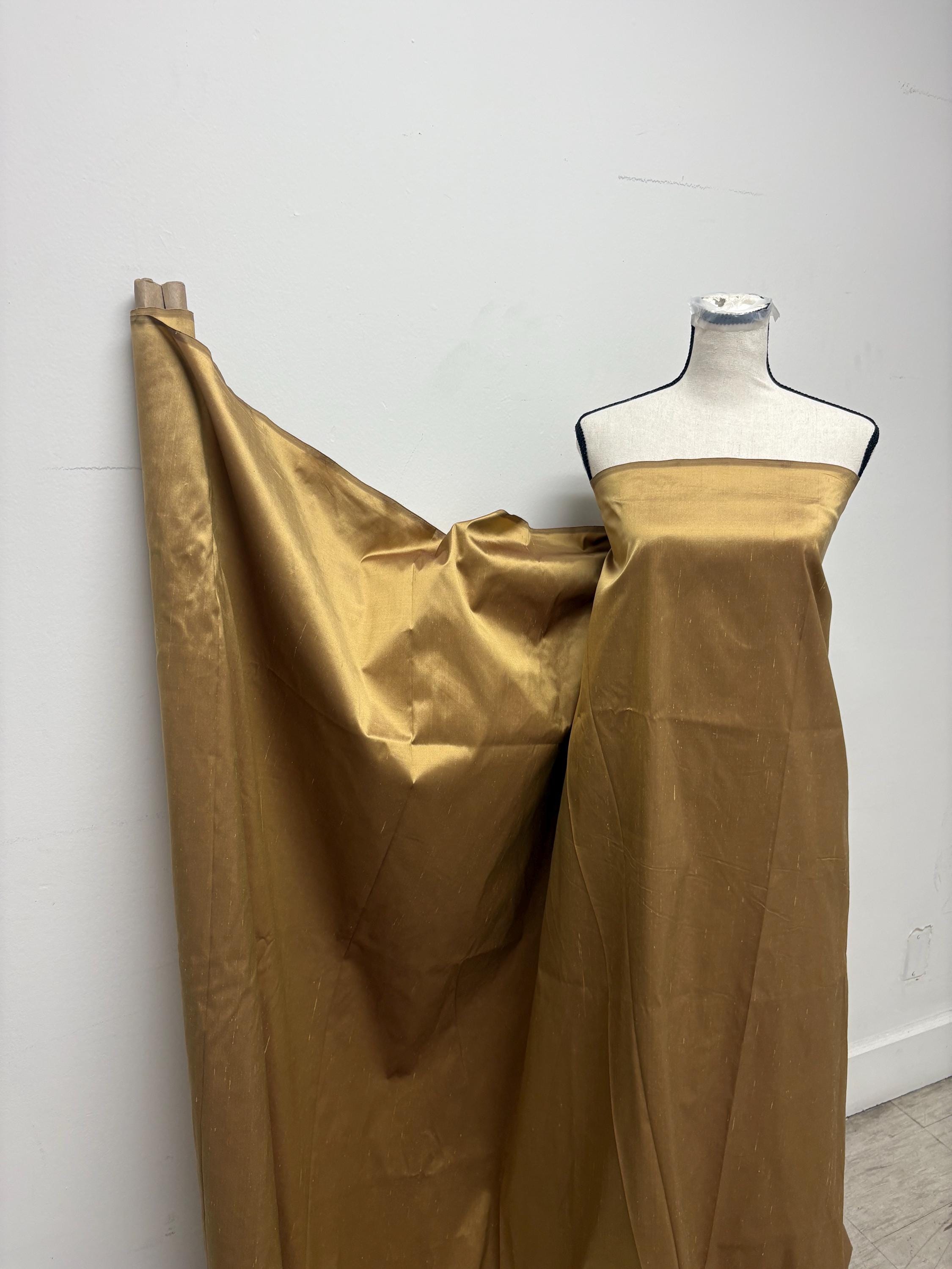Silk Taffeta Fabric - Bronze - 100% silk - 54"width item 2232
