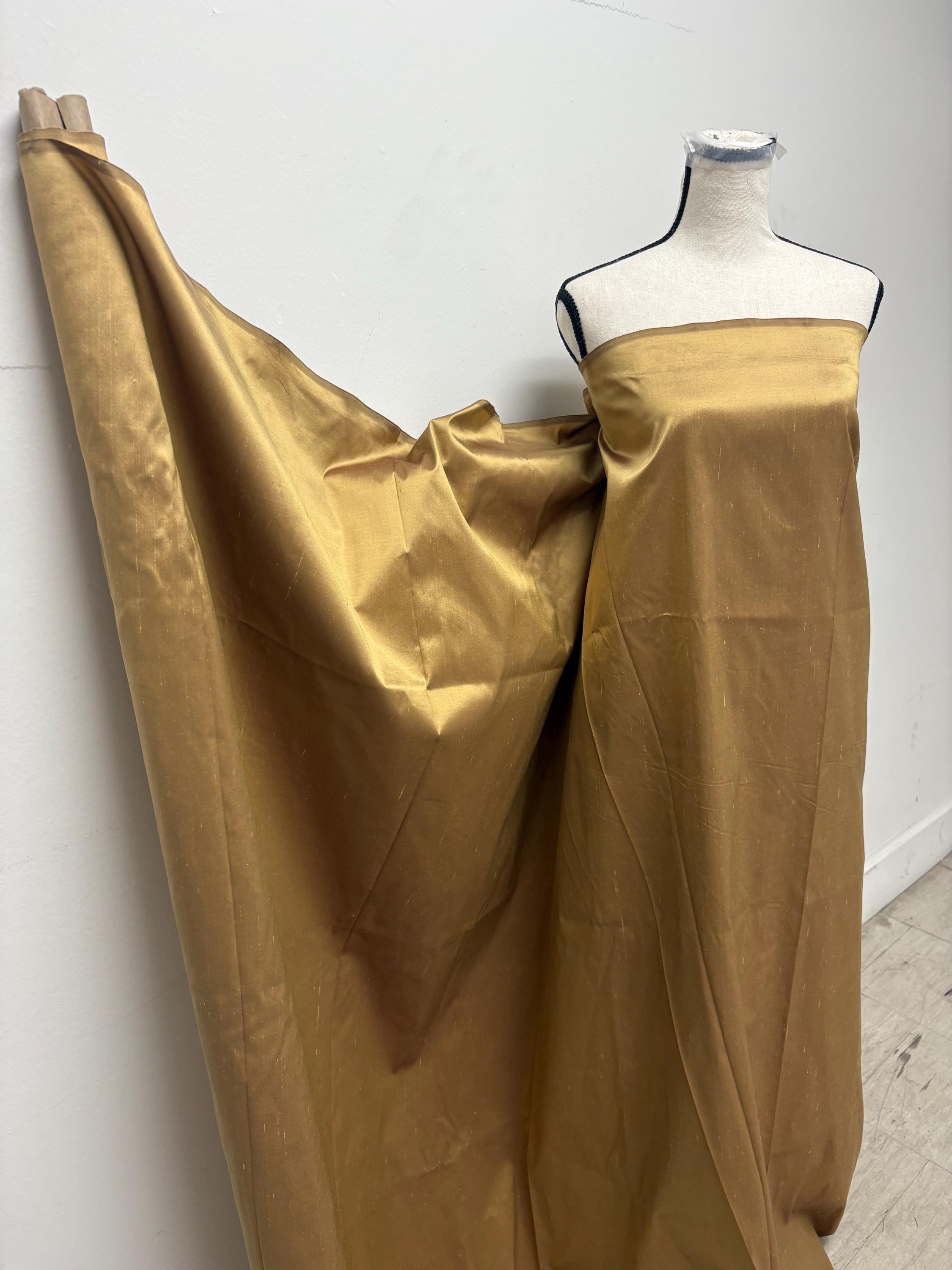 Silk Taffeta Fabric - Bronze - 100% silk - 54"width item 2232