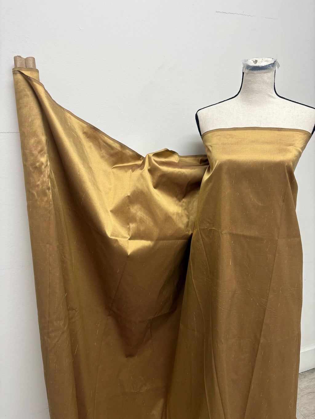 Silk Taffeta Fabric - Bronze - 100% silk - 54"width item 2232
