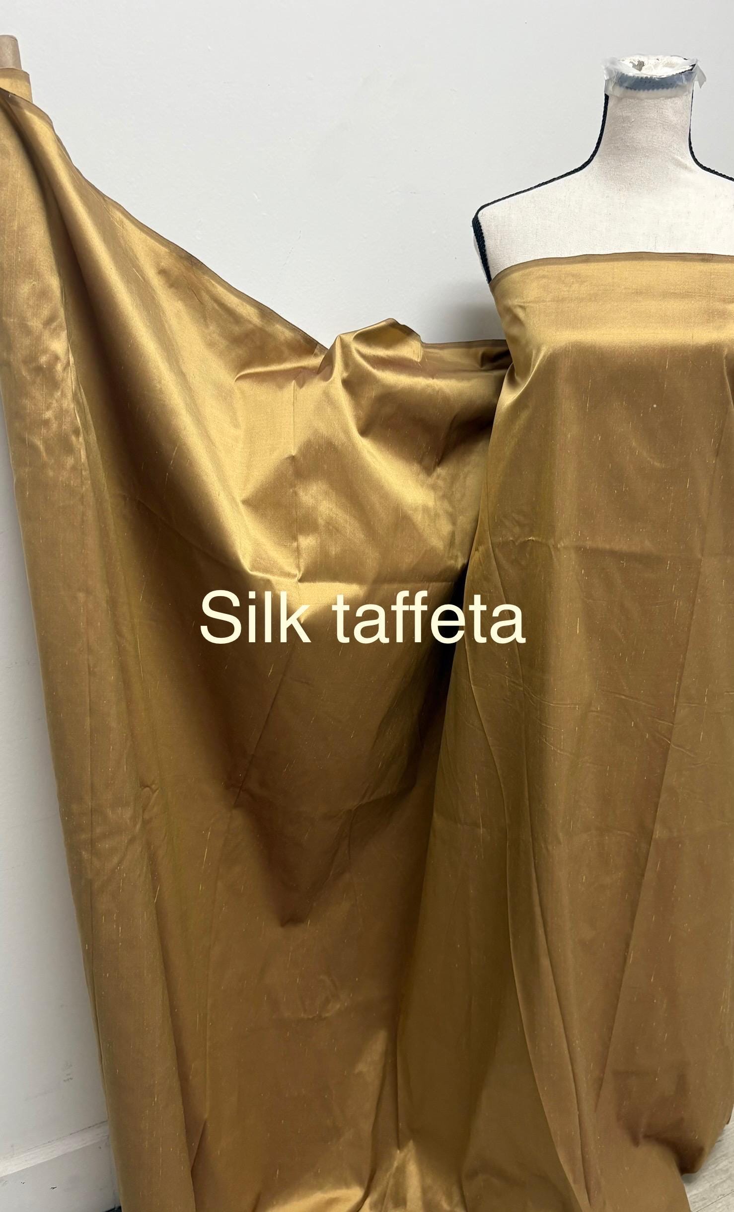 Silk Taffeta Fabric - Bronze - 100% silk - 54"width item 2232