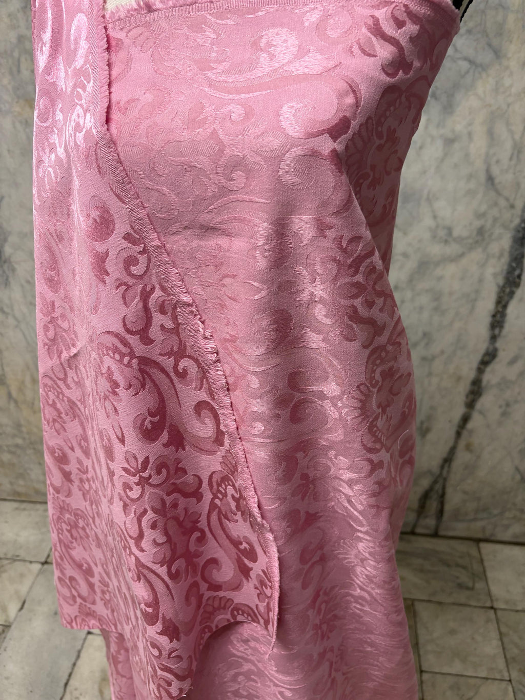 Damask fabric - Dusty Rose - Poly Cotton - 58" Width - Free Sample