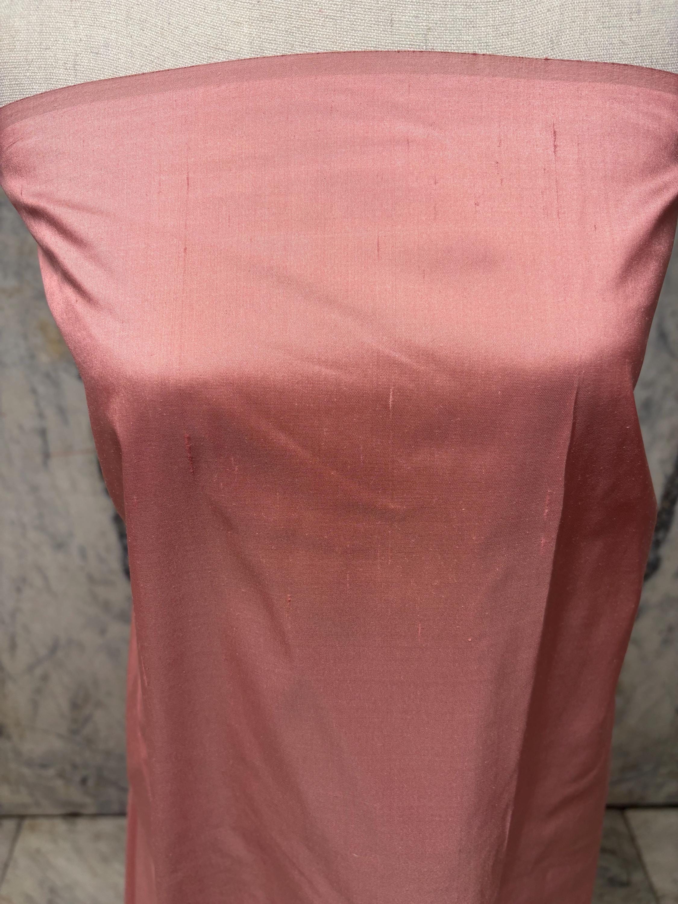 Silk Taffeta Fabric - Rose 2252 - 100% silk - 54" width -