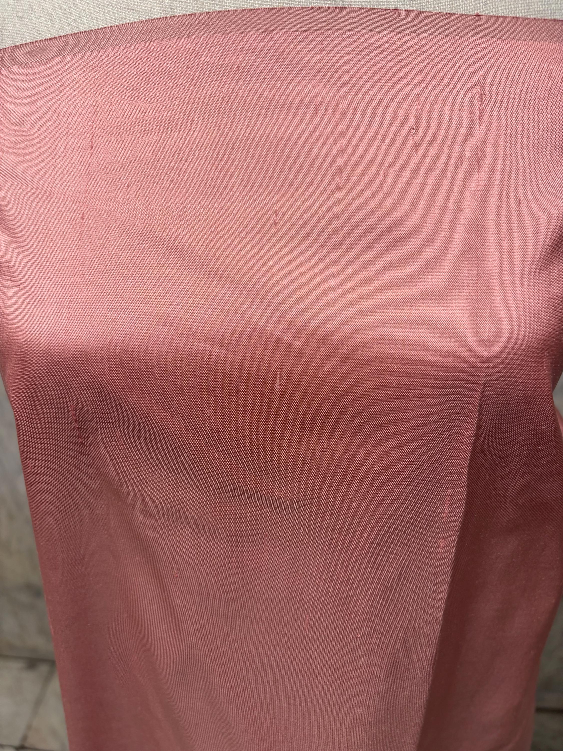Silk Taffeta Fabric - Rose 2252 - 100% silk - 54" width -