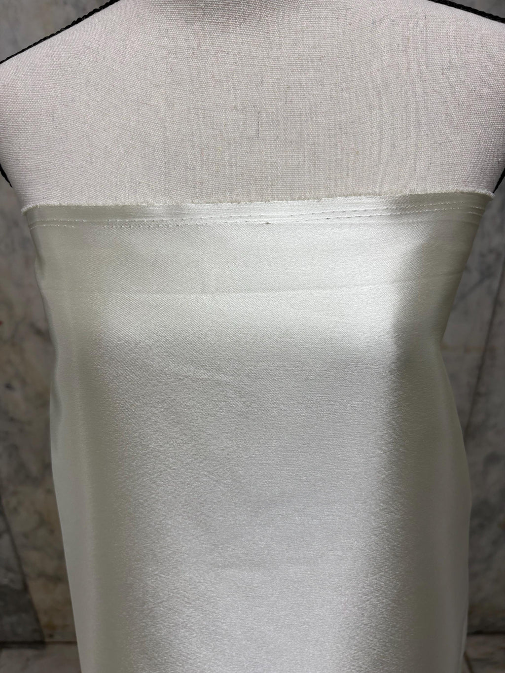 2 yards Crepe back satin fabric - Ivory - 58" Width