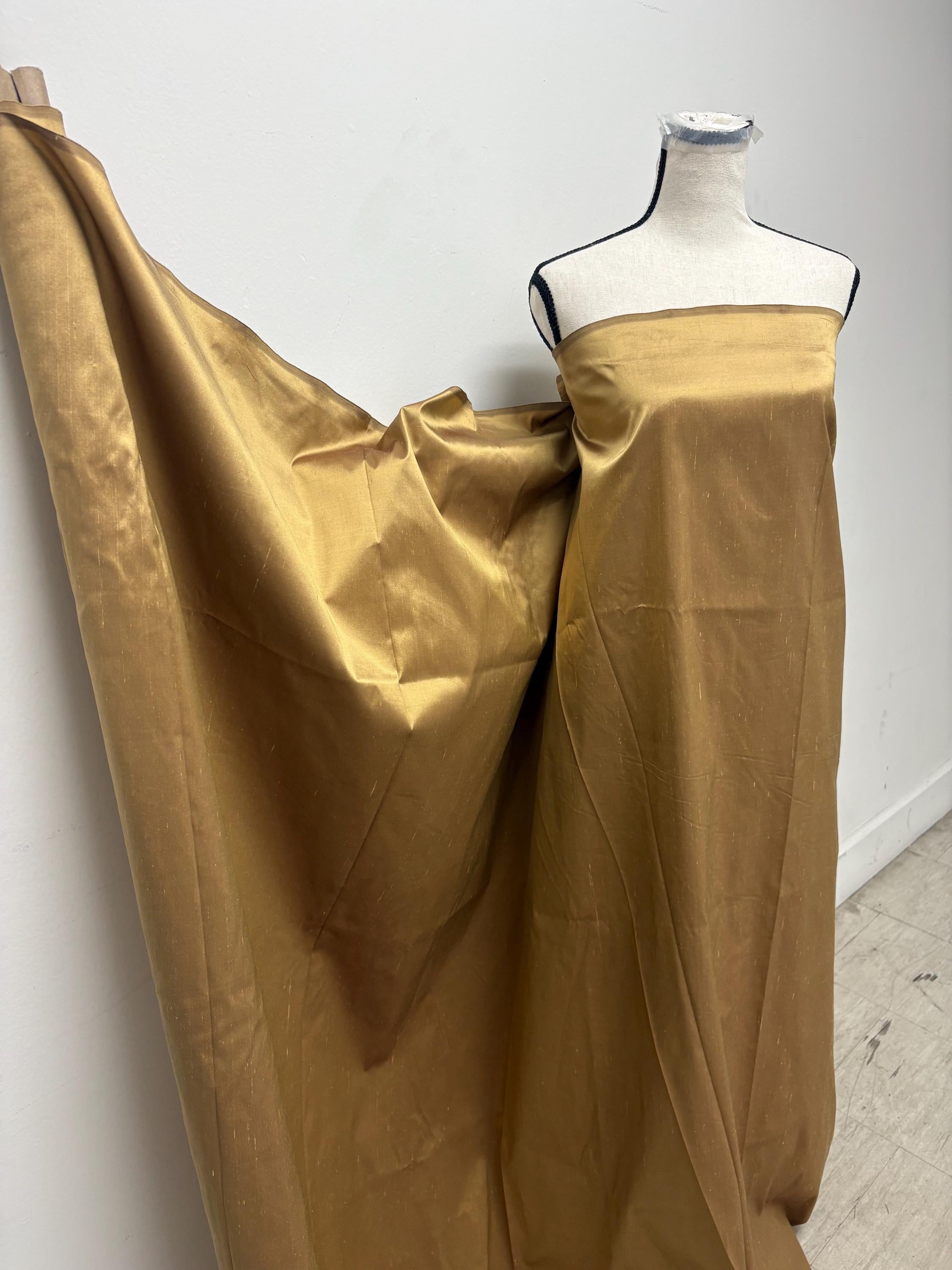 Silk Taffeta Fabric - Bronze - 100% silk - 54"width item 2232