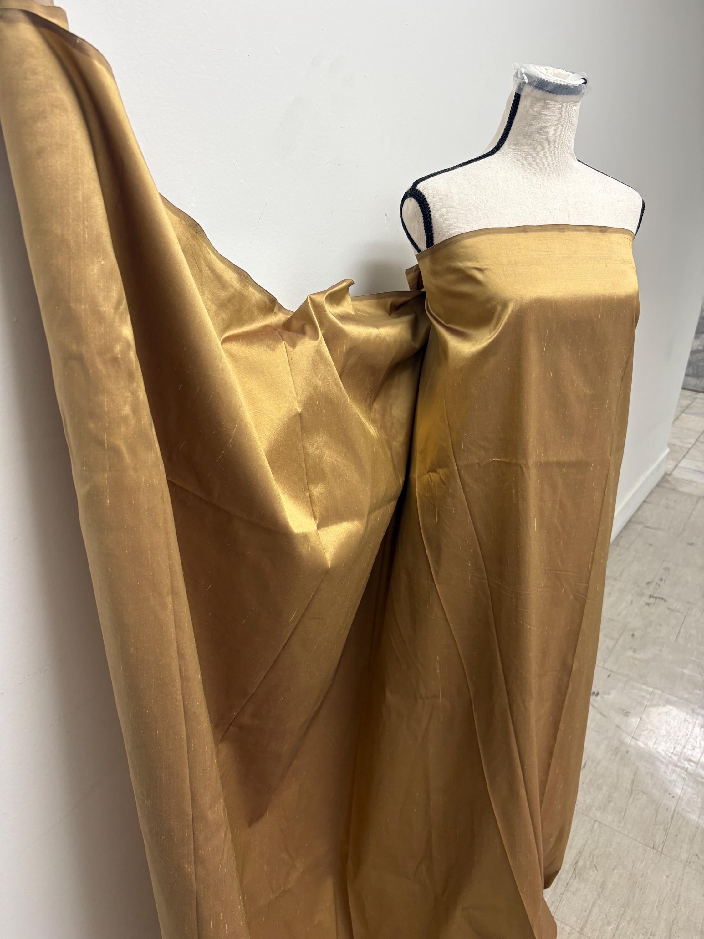 Silk Taffeta Fabric - Bronze - 100% silk - 54"width item 2232