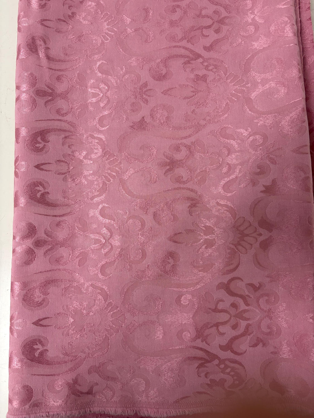 Damask fabric - Dusty Rose - Poly Cotton - 58" Width - Free Sample