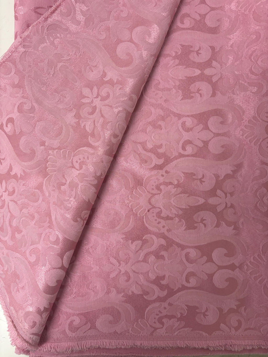 Damask fabric - Dusty Rose - Poly Cotton - 58" Width - Free Sample