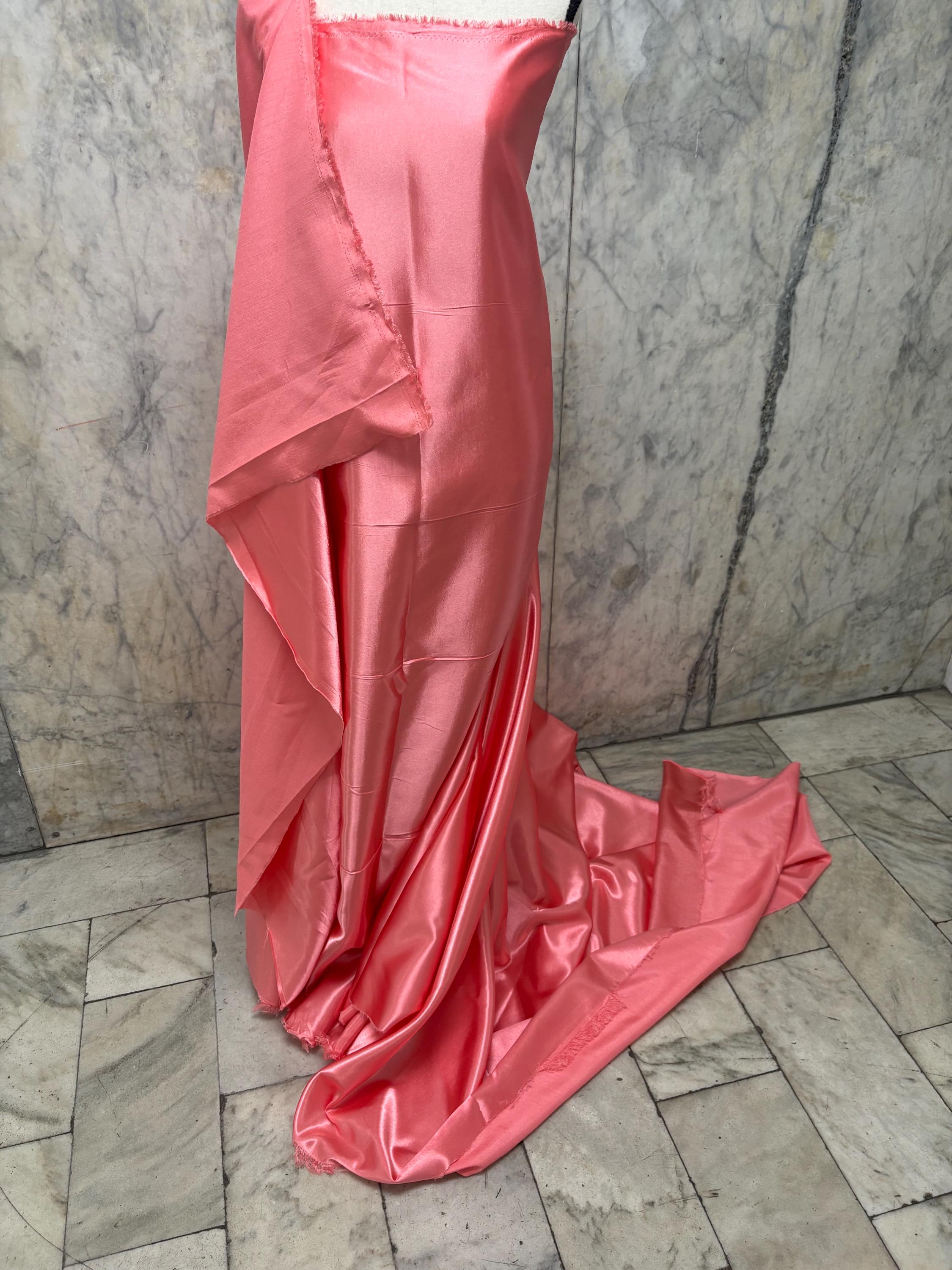 2 Yards Poly Satin Shantung Fabric - Assorted colors - 58" Width