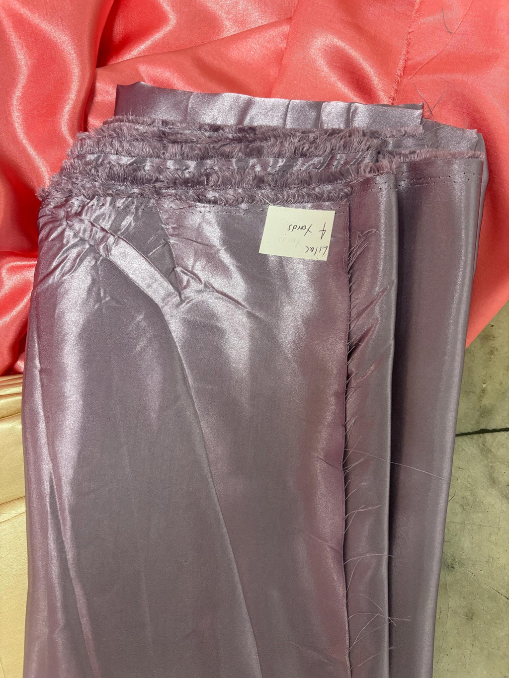 2 Yards Poly Satin Shantung Fabric - Assorted colors - 58" Width