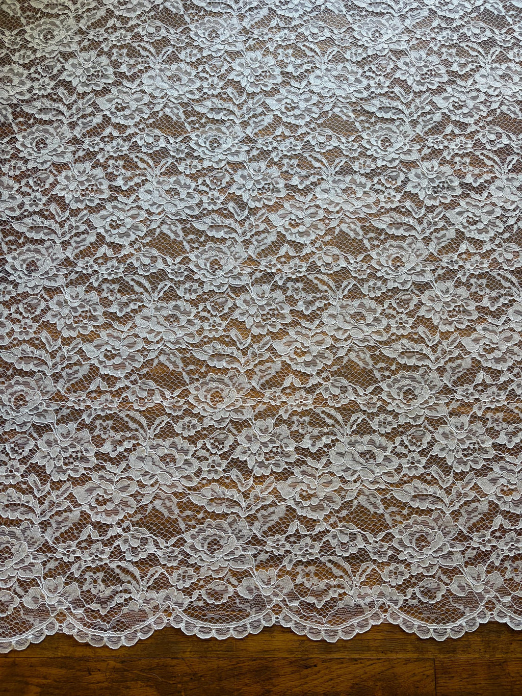 Bridal Lace Fabric - White - 49" Width - C