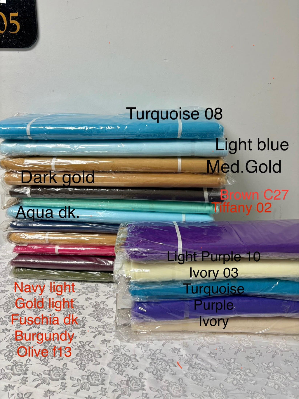 Tulle Fabric - Variety of colors - 54" Width - 40 yards bolt