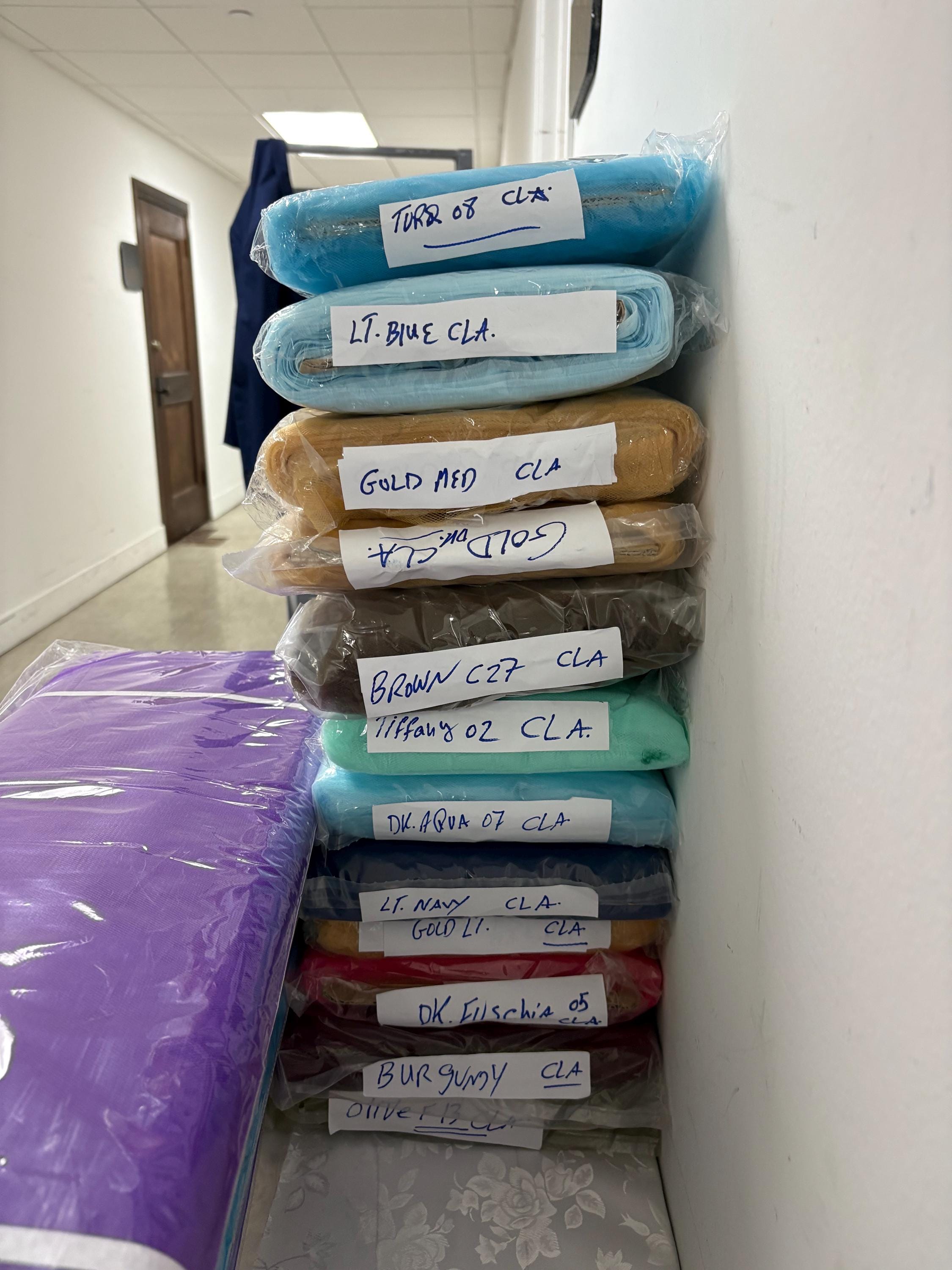 Tulle Fabric - Variety of colors - 54" Width - 40 yards bolt