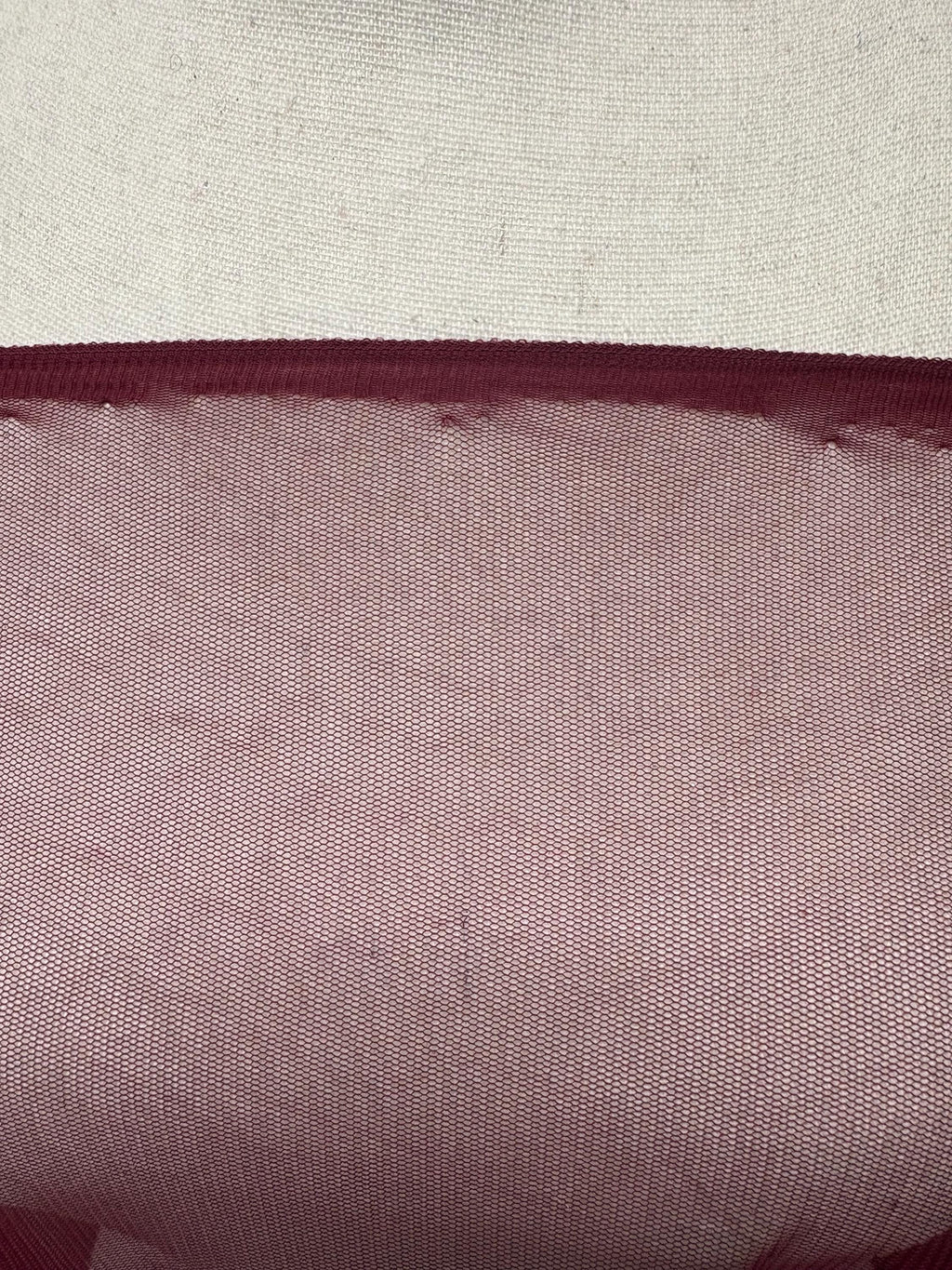2 yards Power Mesh Poly Spandex Fabric - Burgundy - 58" Width