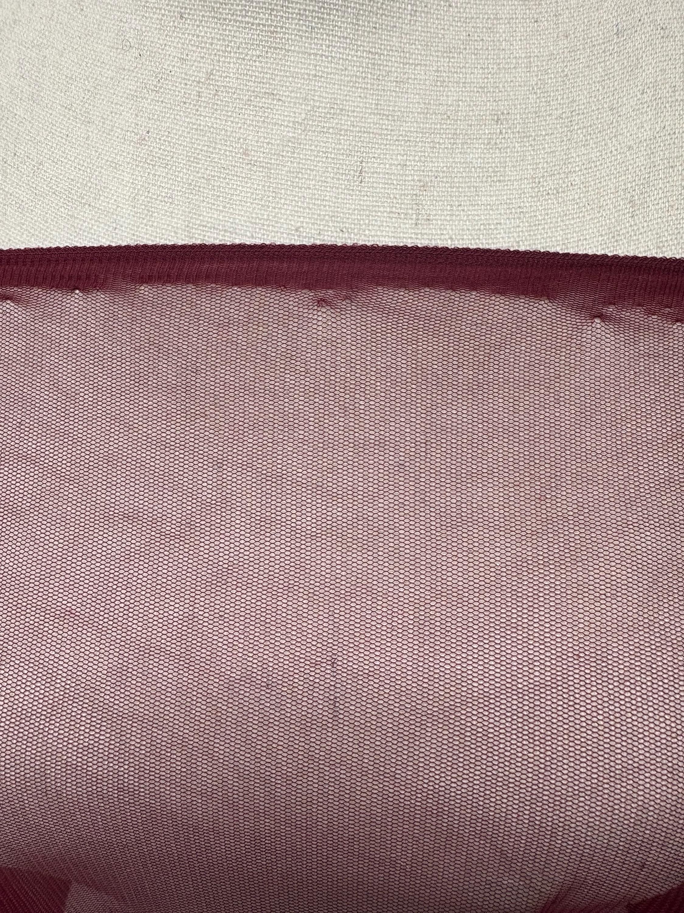 2 yards Power Mesh Poly Spandex Fabric - Burgundy - 58" Width