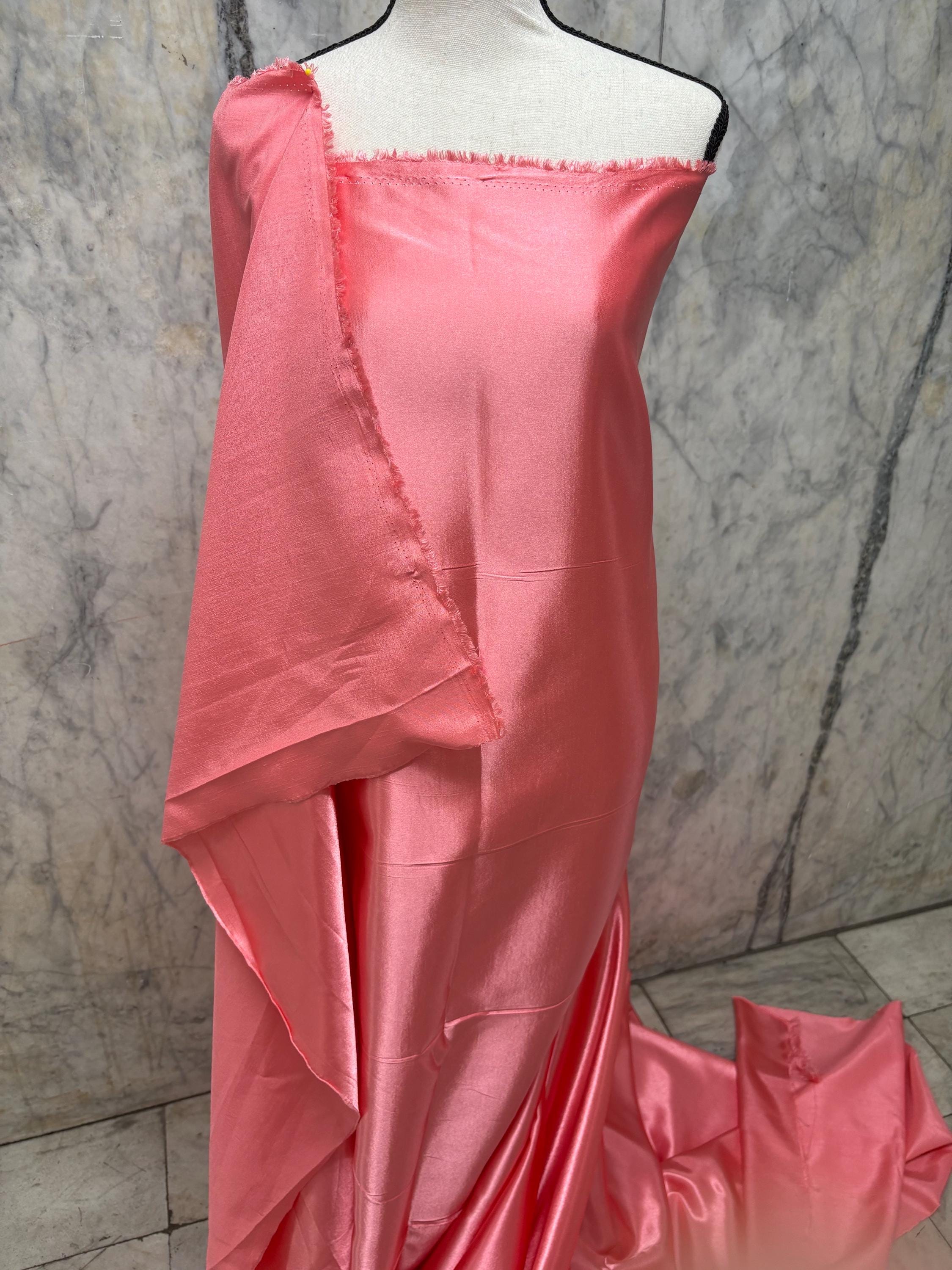 2 Yards Poly Satin Shantung Fabric - Assorted colors - 58" Width
