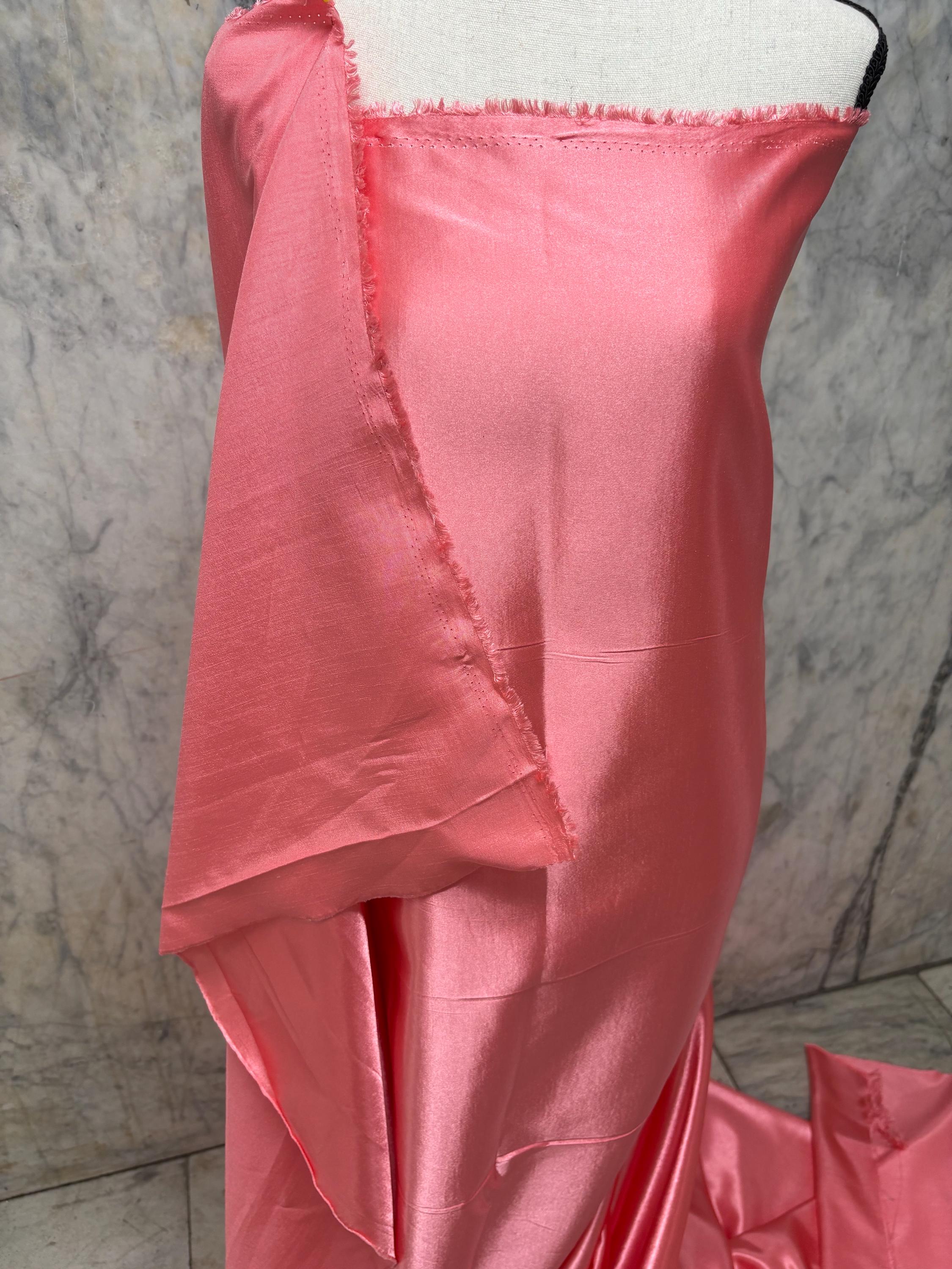 2 Yards Poly Satin Shantung Fabric - Assorted colors - 58" Width