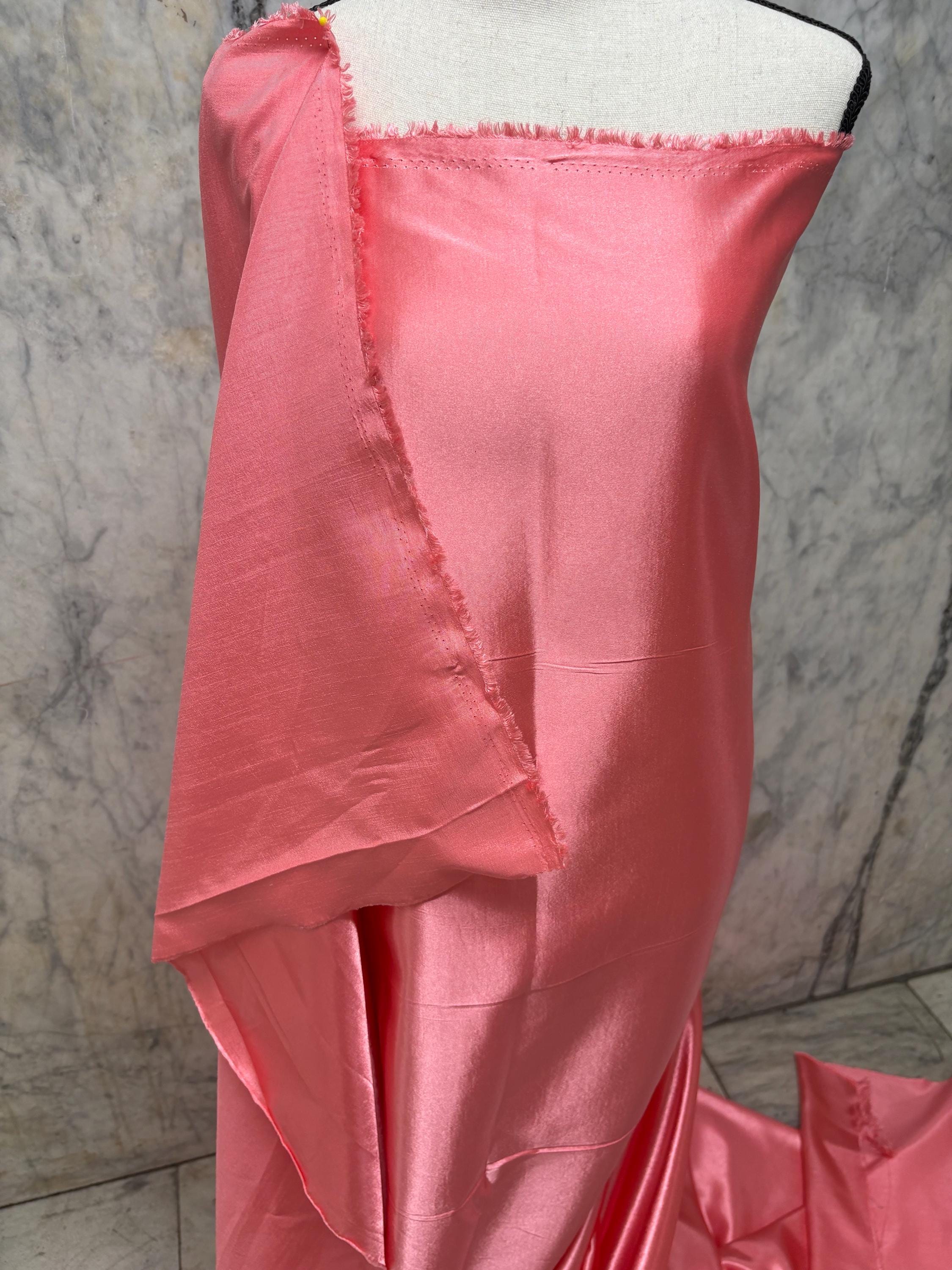 2 Yards Poly Satin Shantung Fabric - Assorted colors - 58" Width